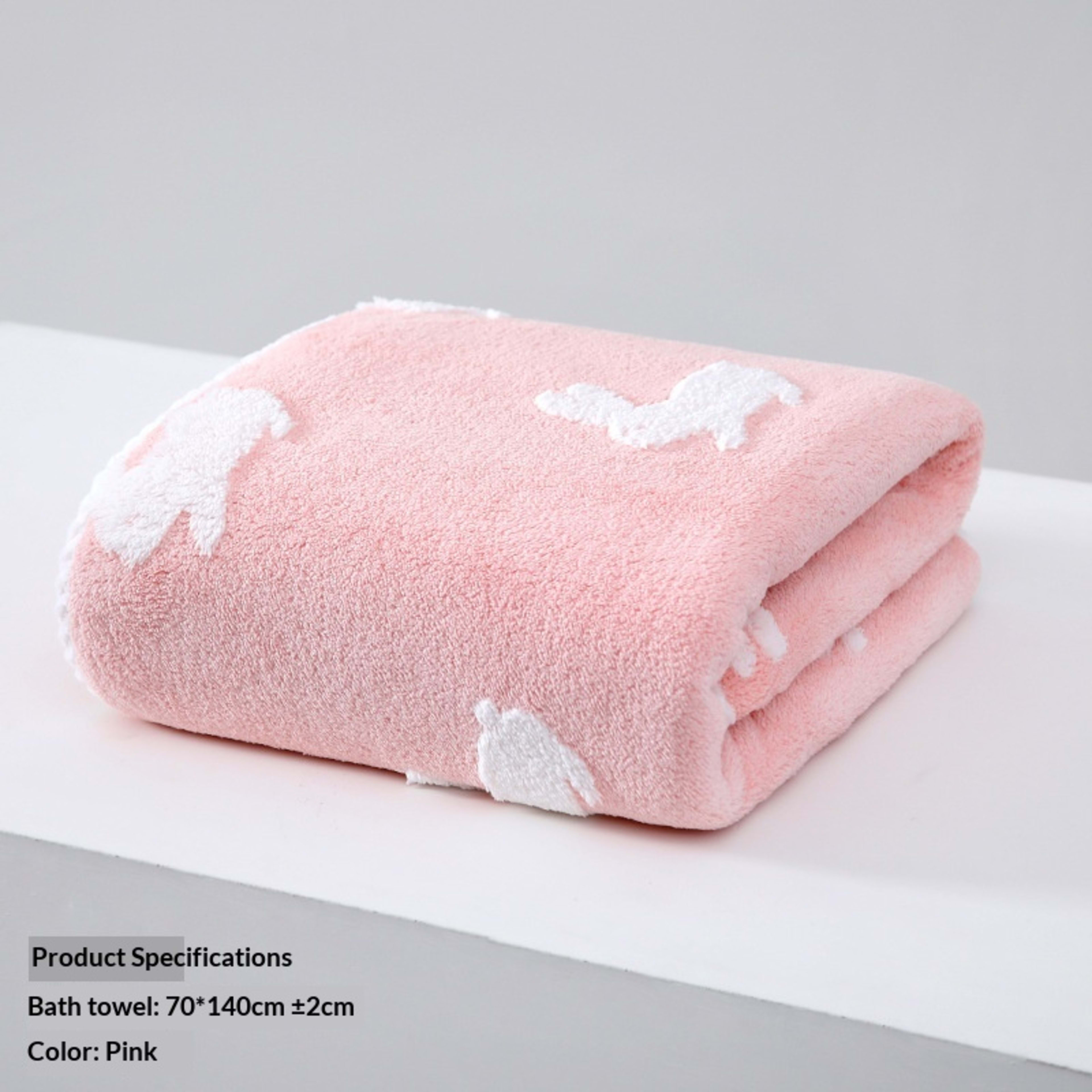 Absorbent Home-Use New Jacquard Coral Fleece Towel 39