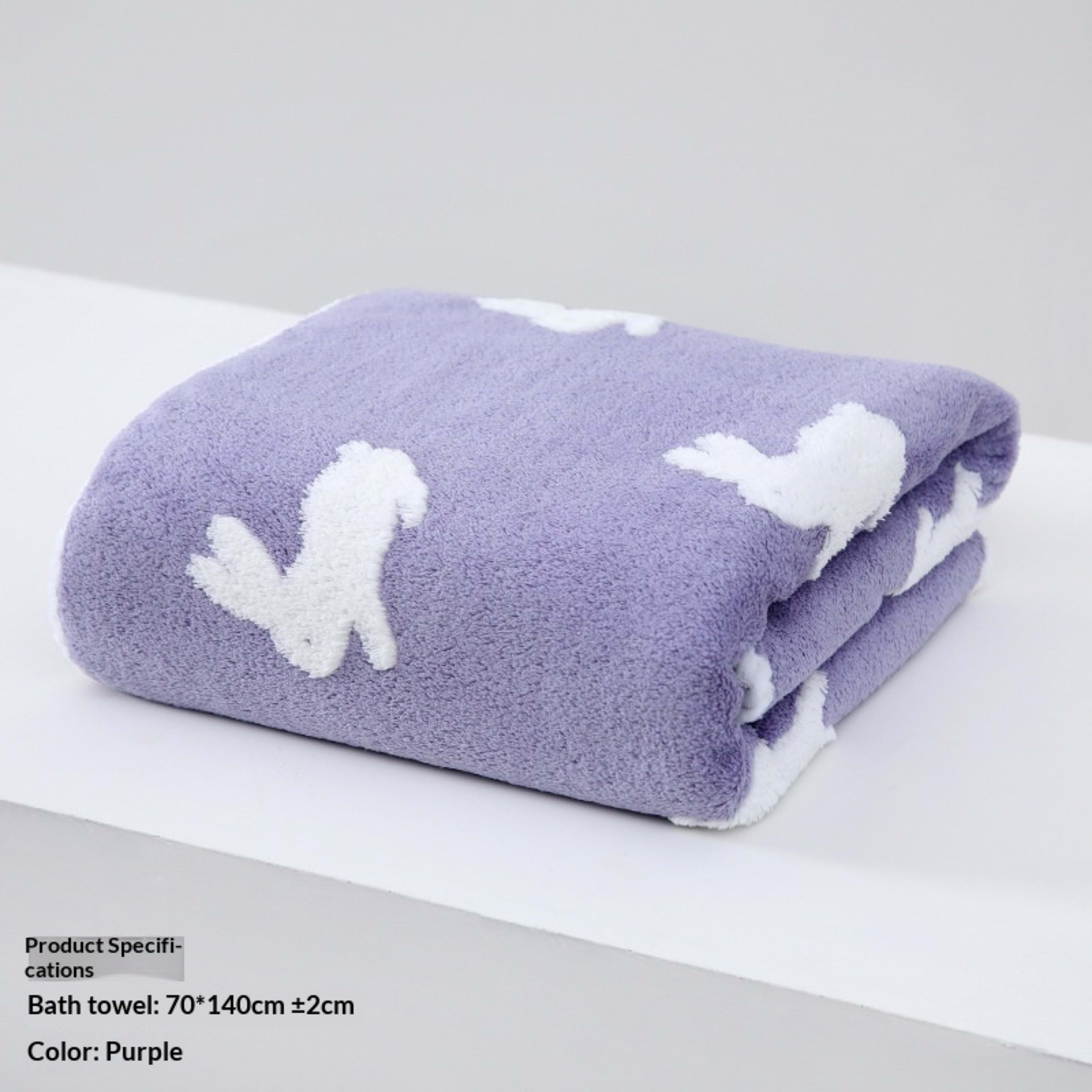 Absorbent Home-Use New Jacquard Coral Fleece Towel 22