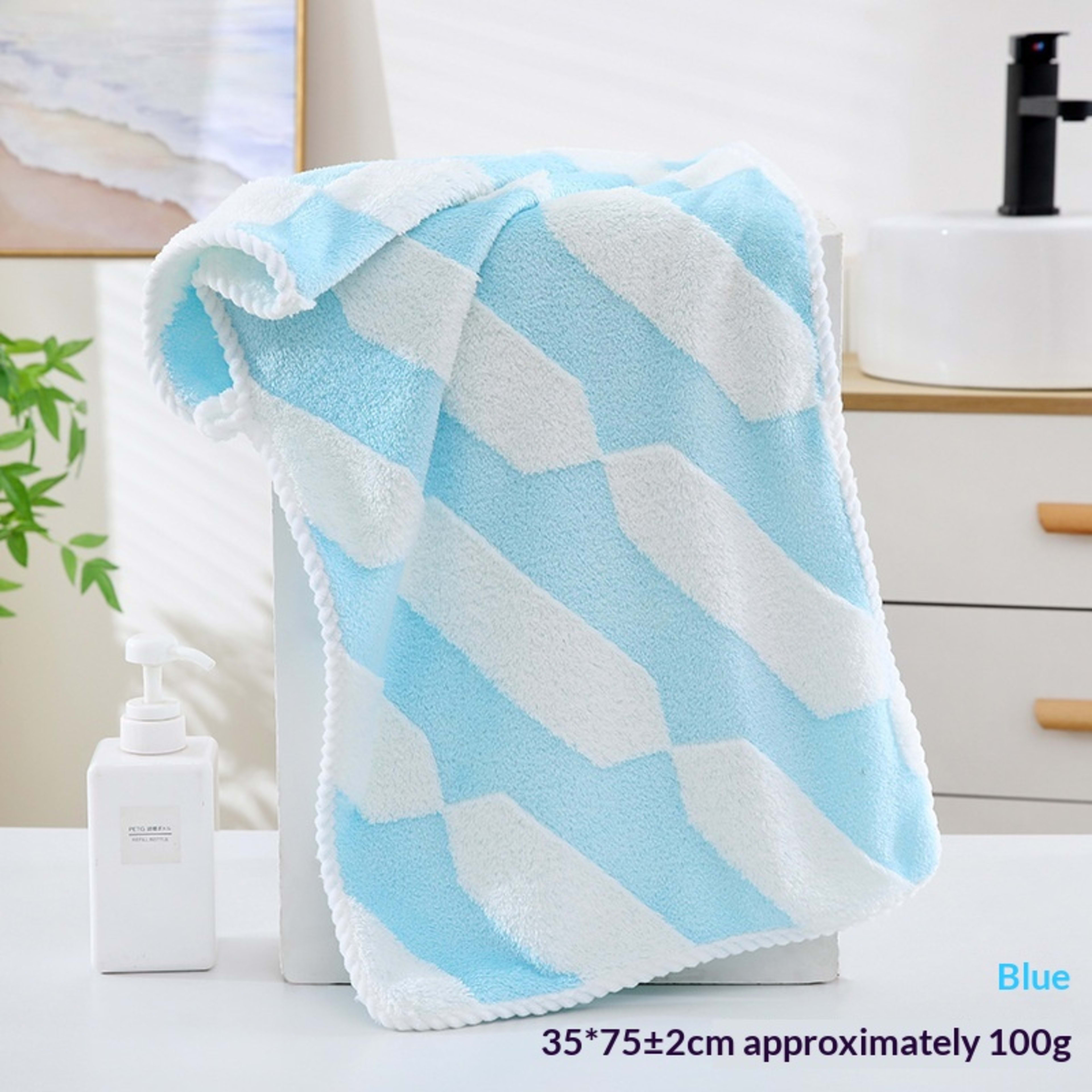 Absorbent Home-Use New Jacquard Coral Fleece Towel 45