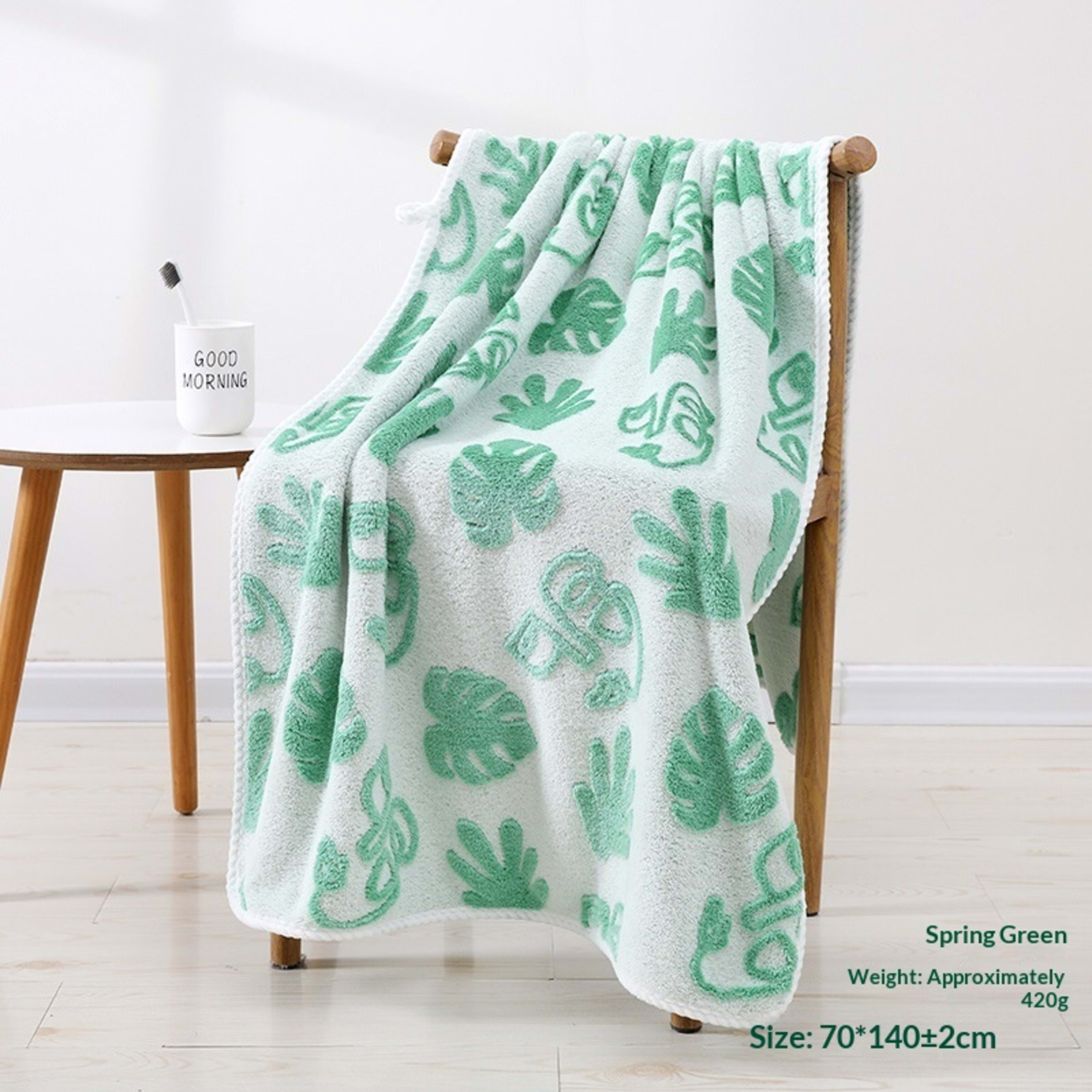 Absorbent Home-Use New Jacquard Coral Fleece Towel 51