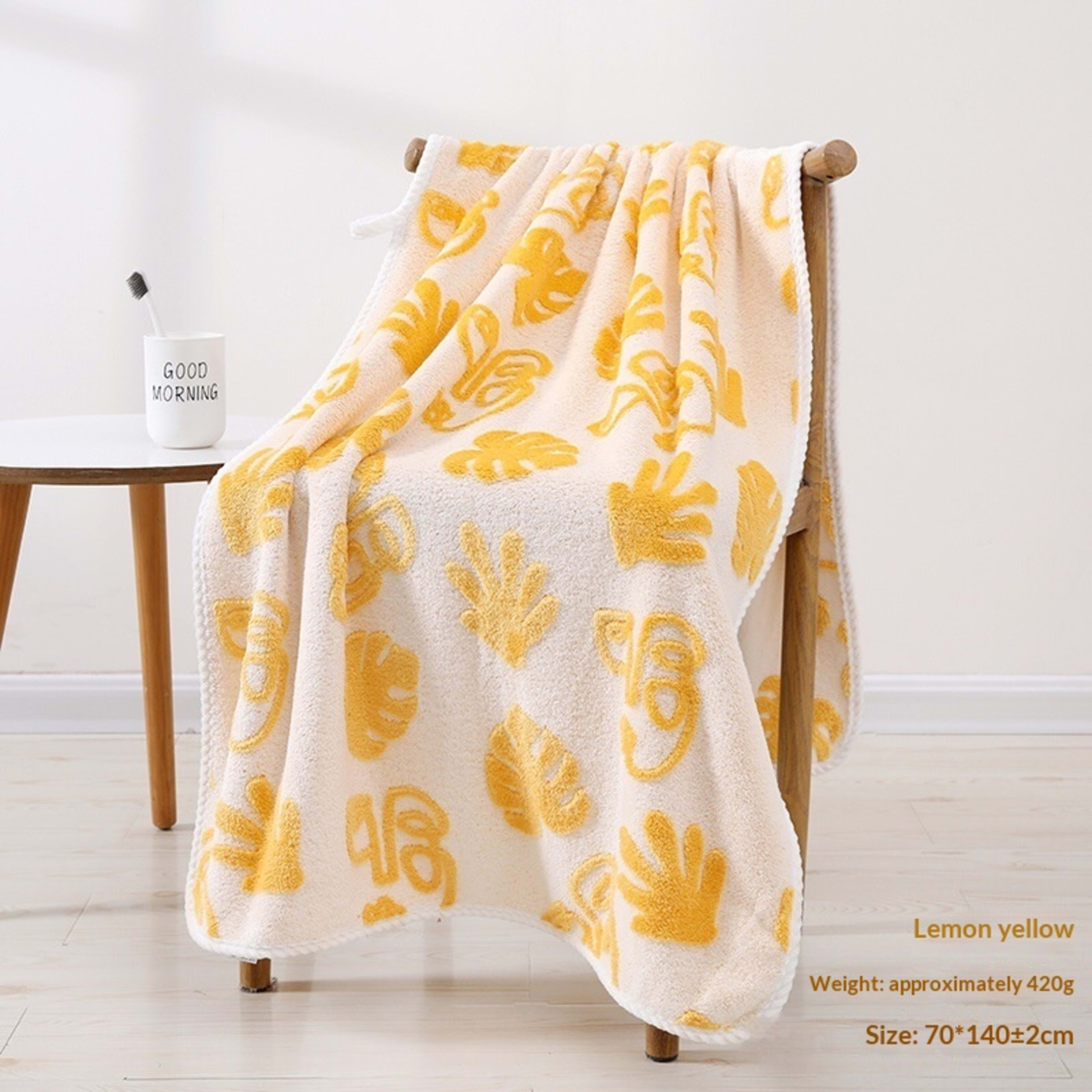Absorbent Home-Use New Jacquard Coral Fleece Towel 10