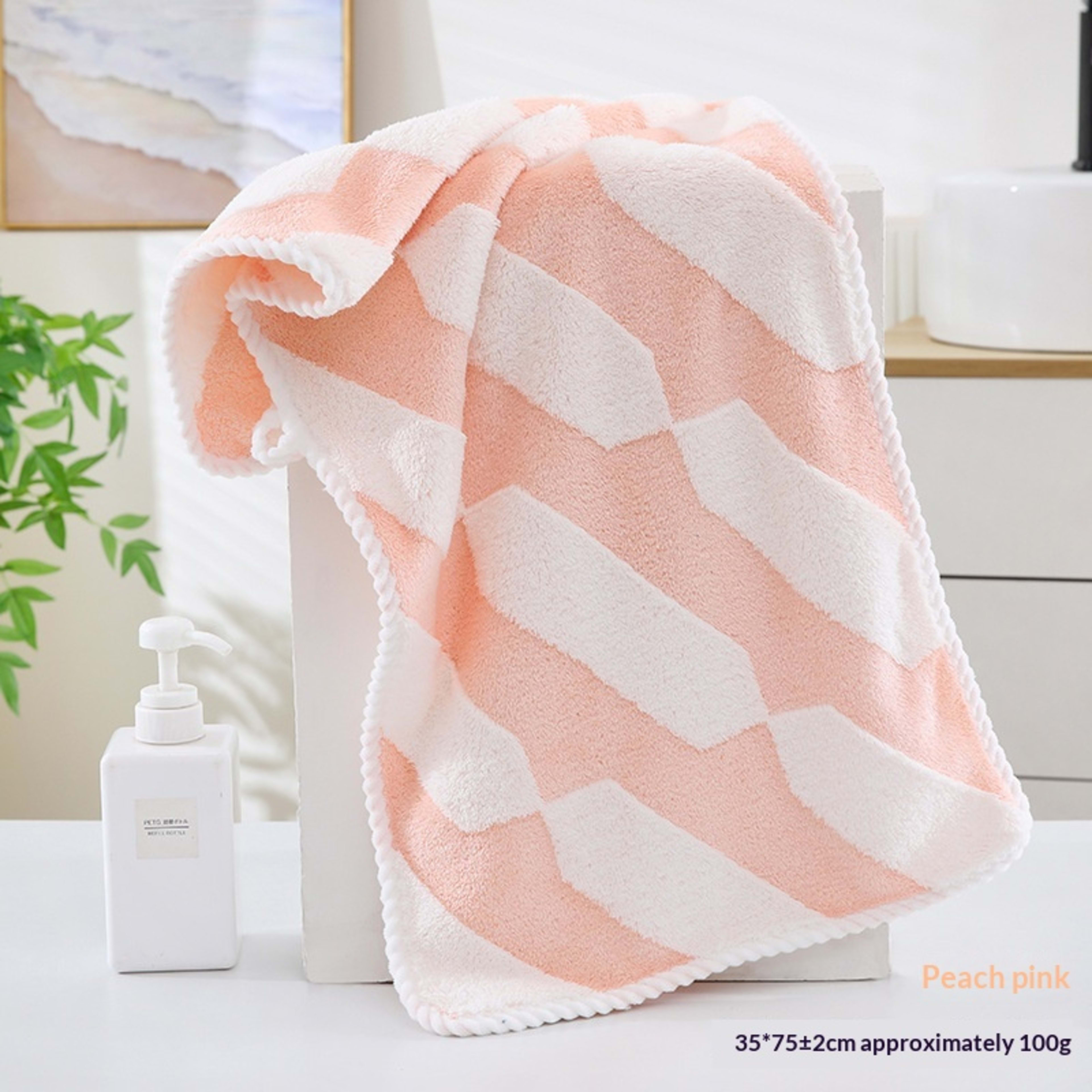 Absorbent Home-Use New Jacquard Coral Fleece Towel 23