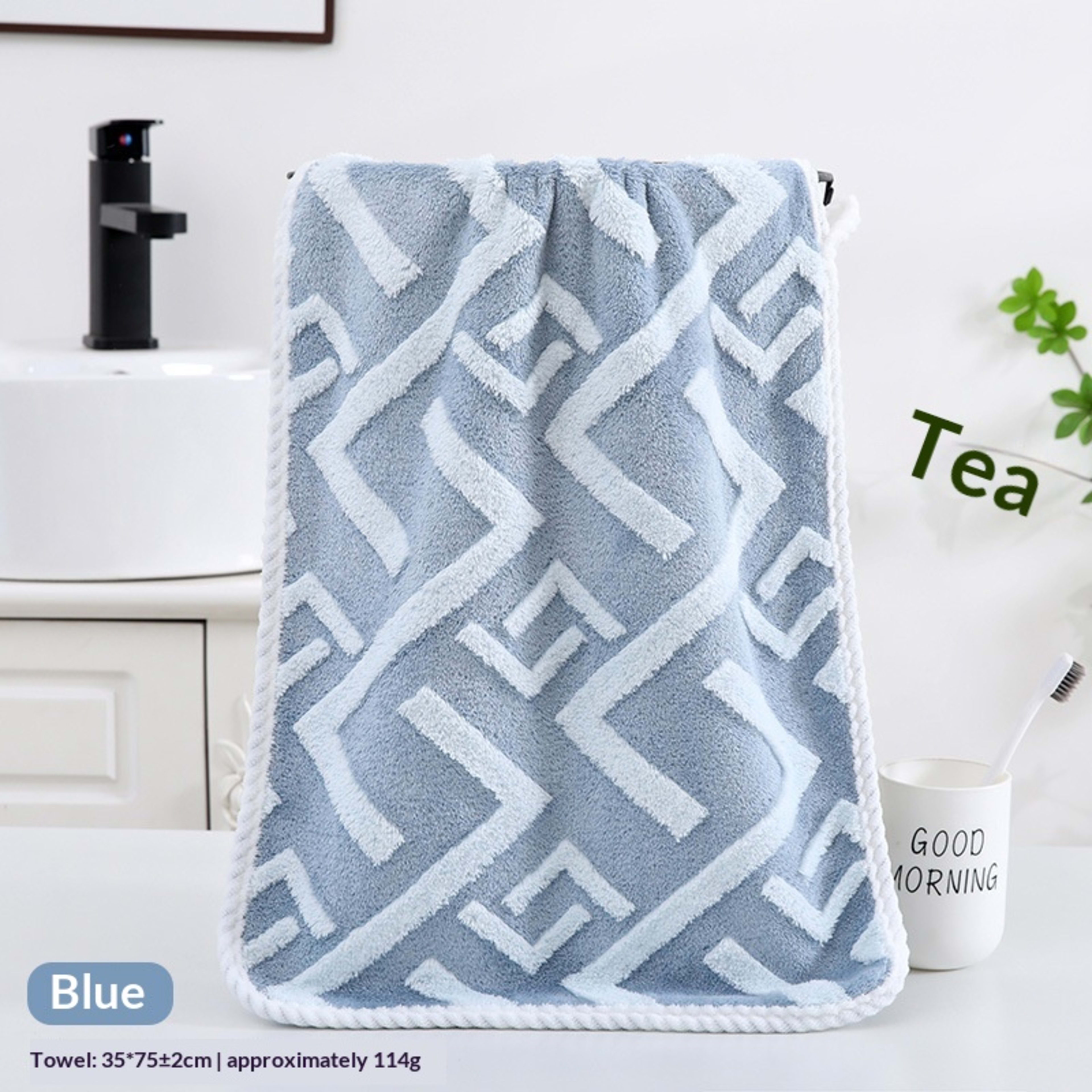Absorbent Home-Use New Jacquard Coral Fleece Towel 4