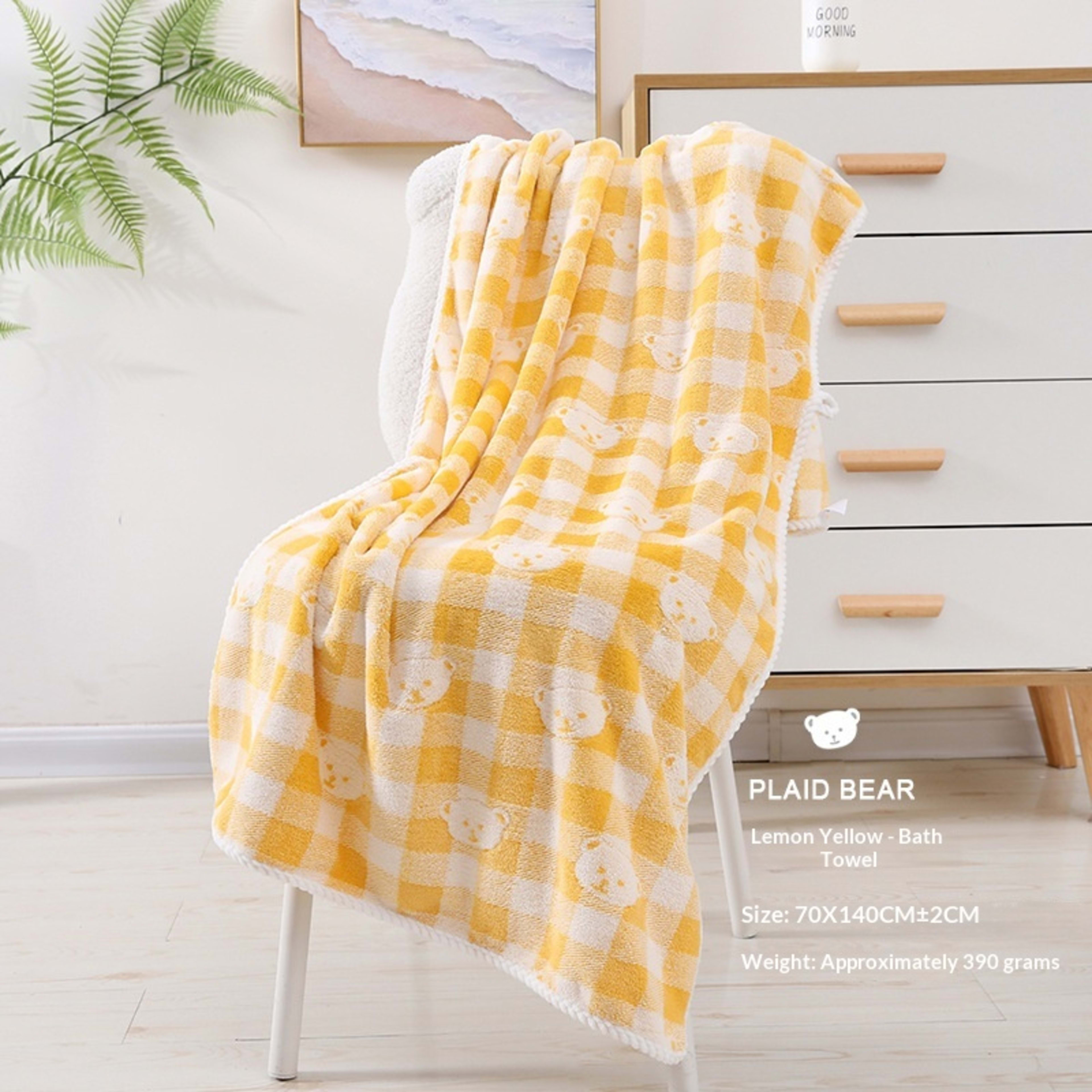 Absorbent Home-Use New Jacquard Coral Fleece Towel 35