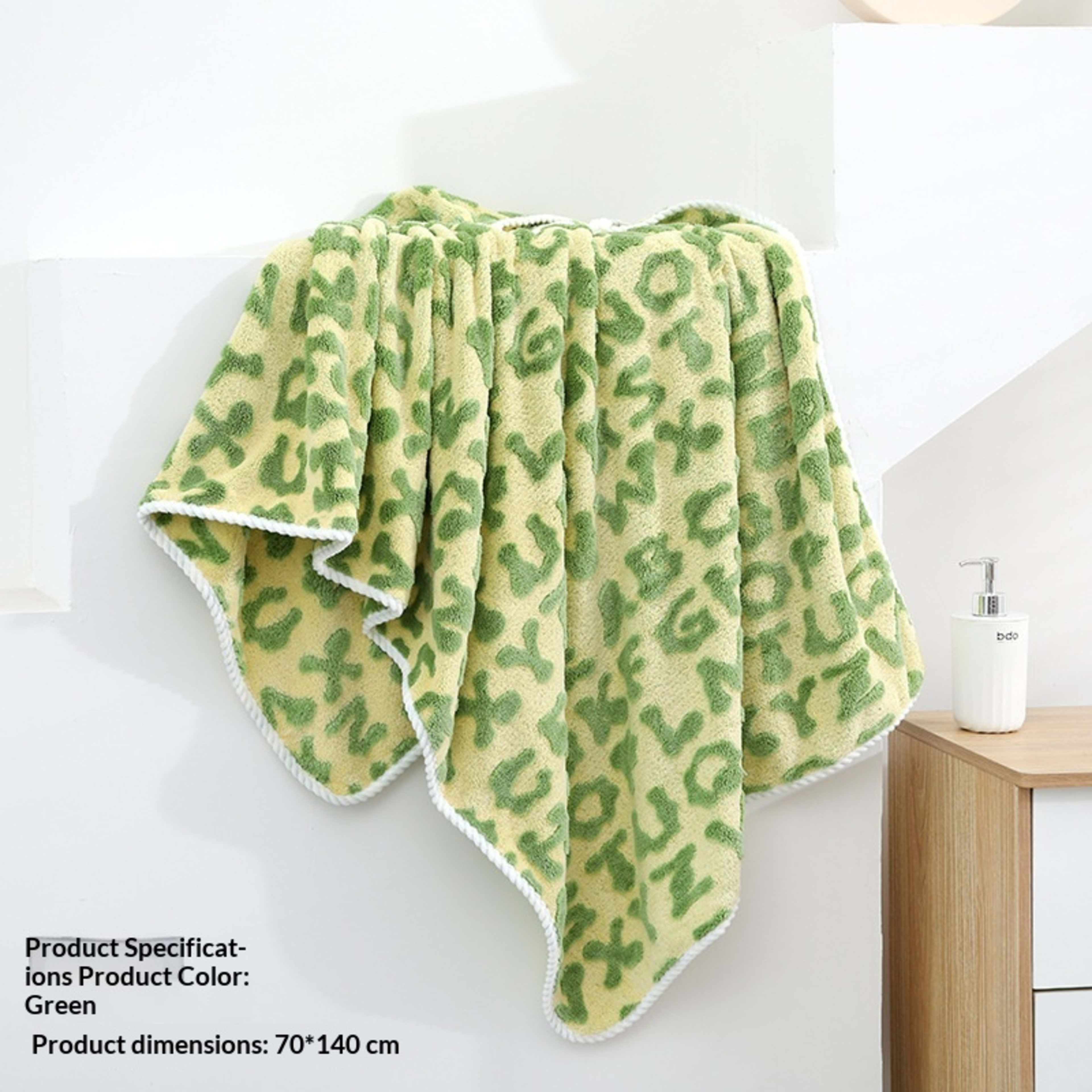 Absorbent Home-Use New Jacquard Coral Fleece Towel 20