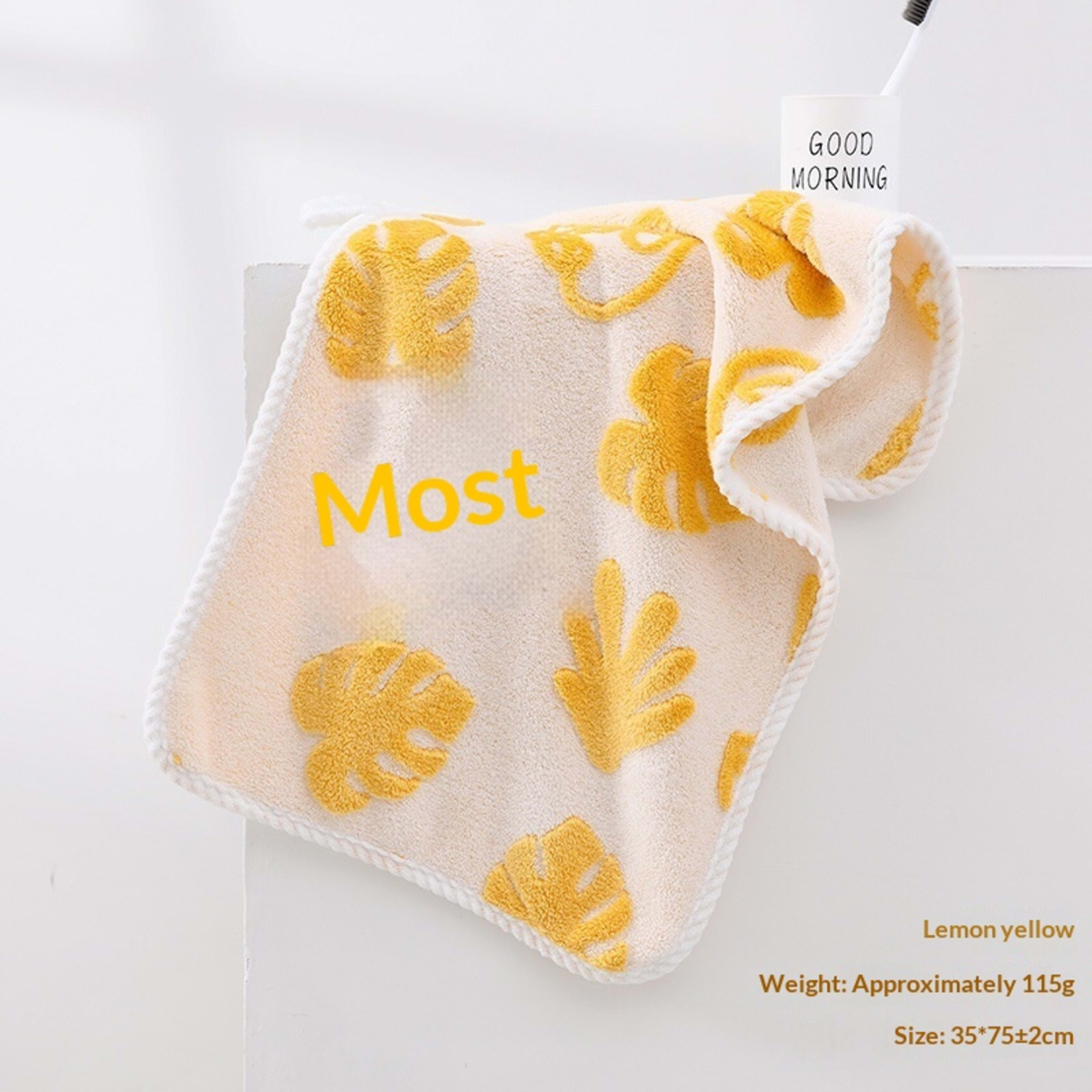 Absorbent Home-Use New Jacquard Coral Fleece Towel 33