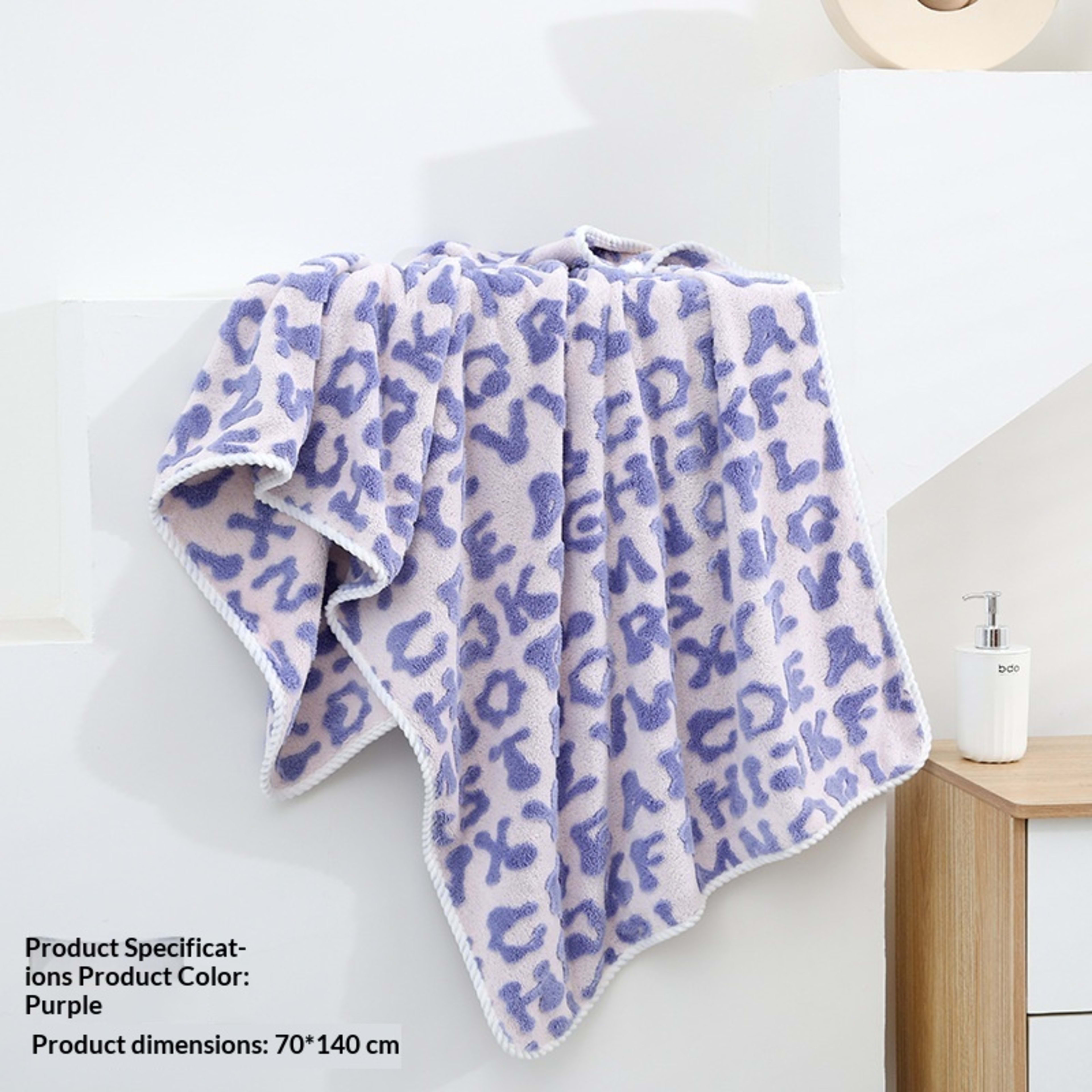Absorbent Home-Use New Jacquard Coral Fleece Towel 41