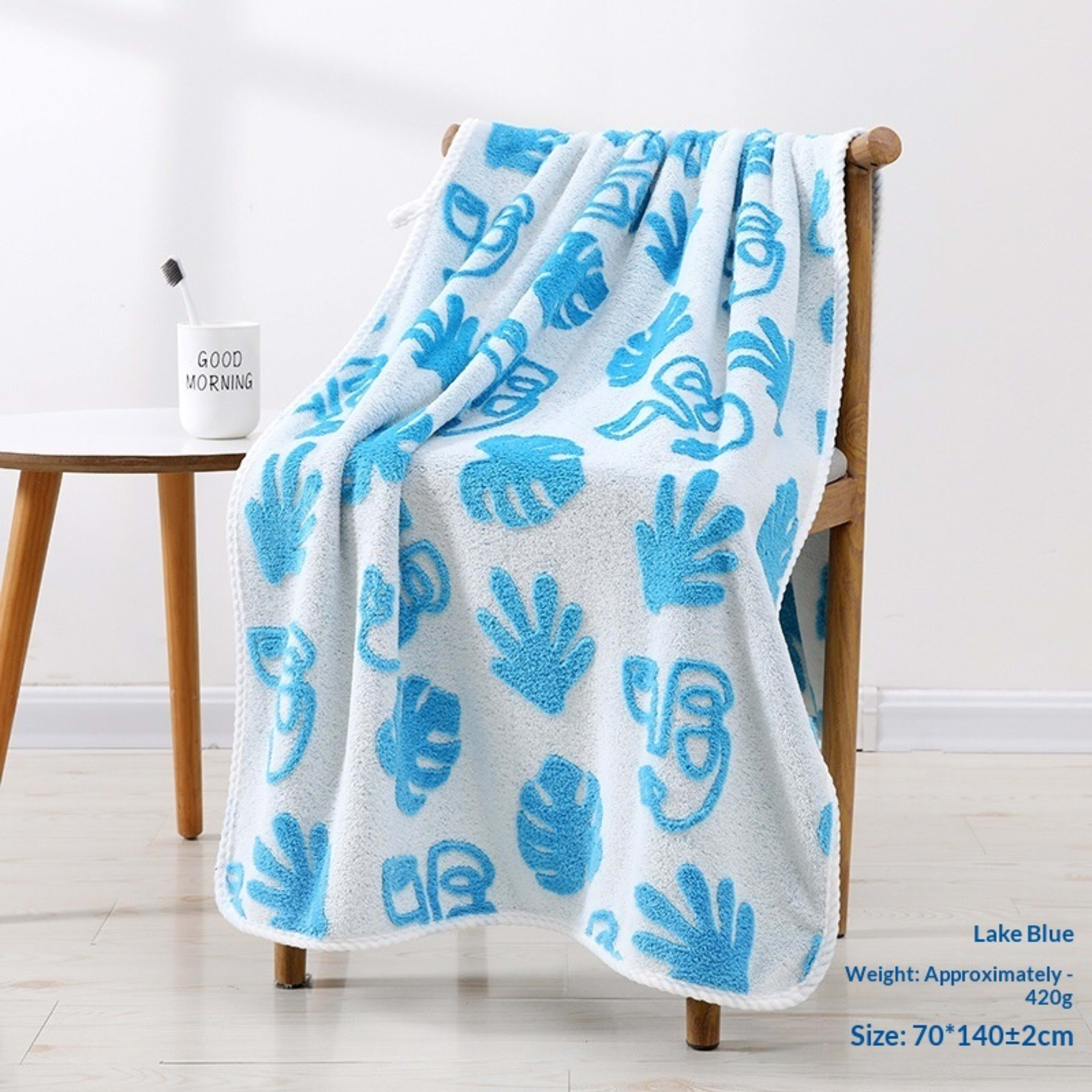 Absorbent Home-Use New Jacquard Coral Fleece Towel 5
