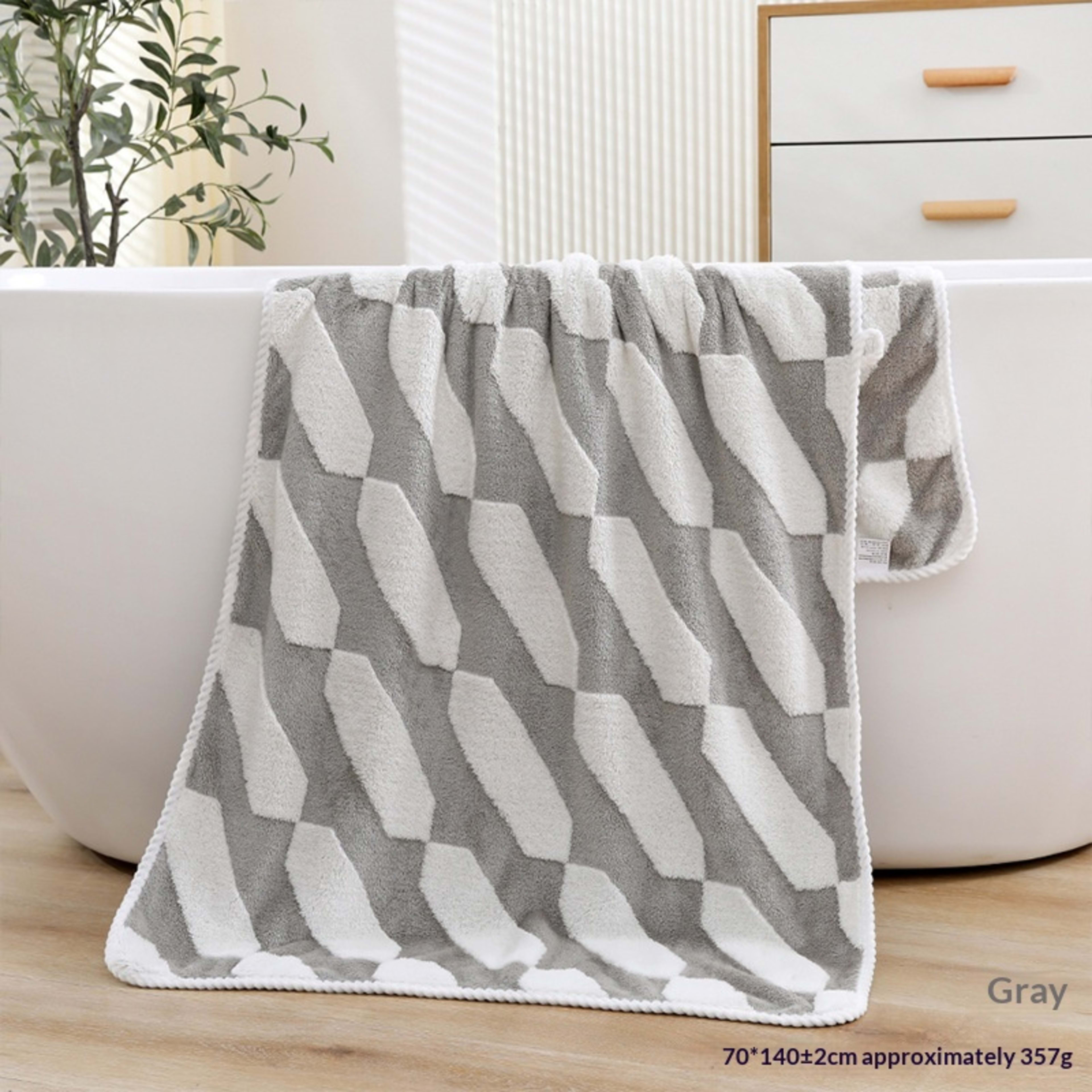 Absorbent Home-Use New Jacquard Coral Fleece Towel 29