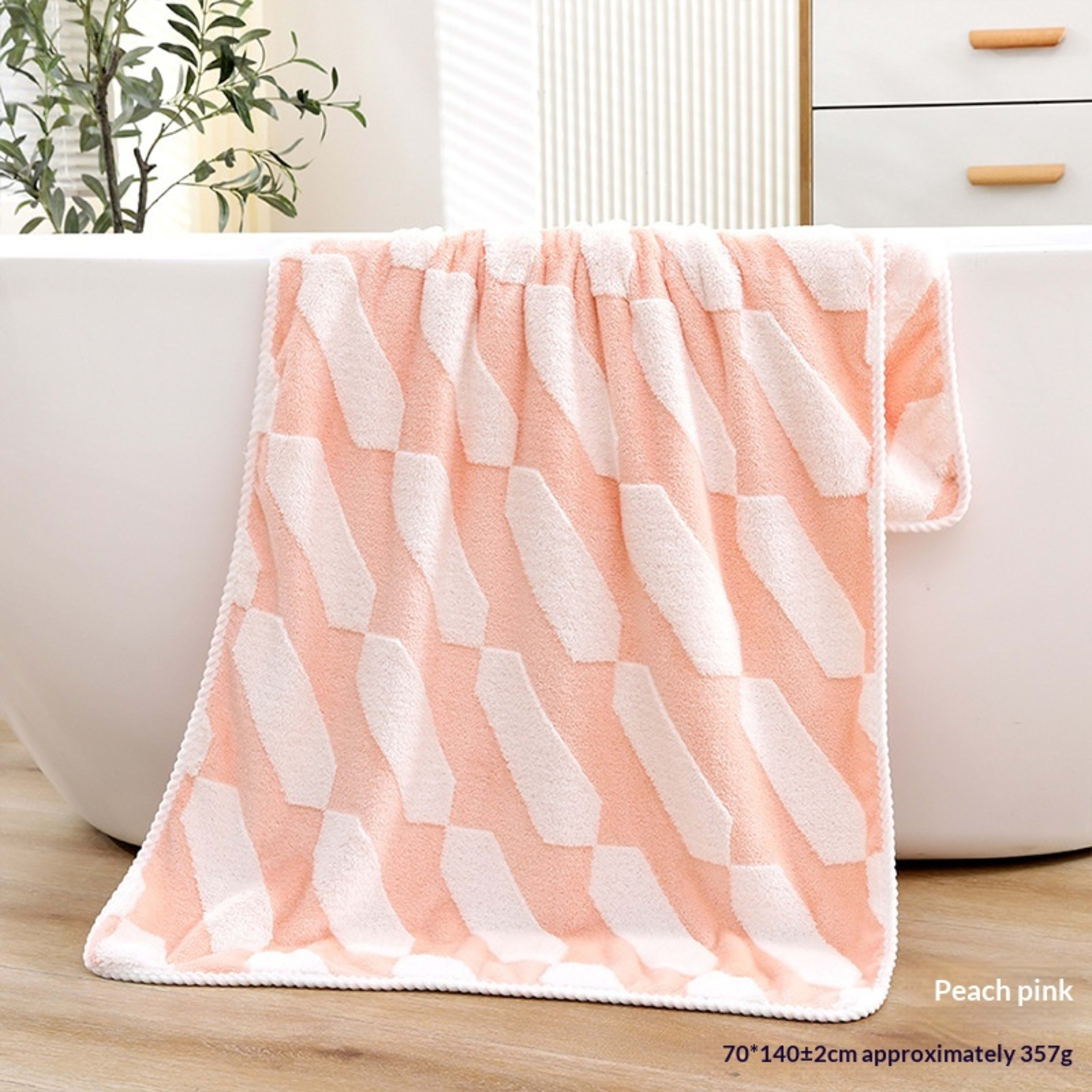 Absorbent Home-Use New Jacquard Coral Fleece Towel 17