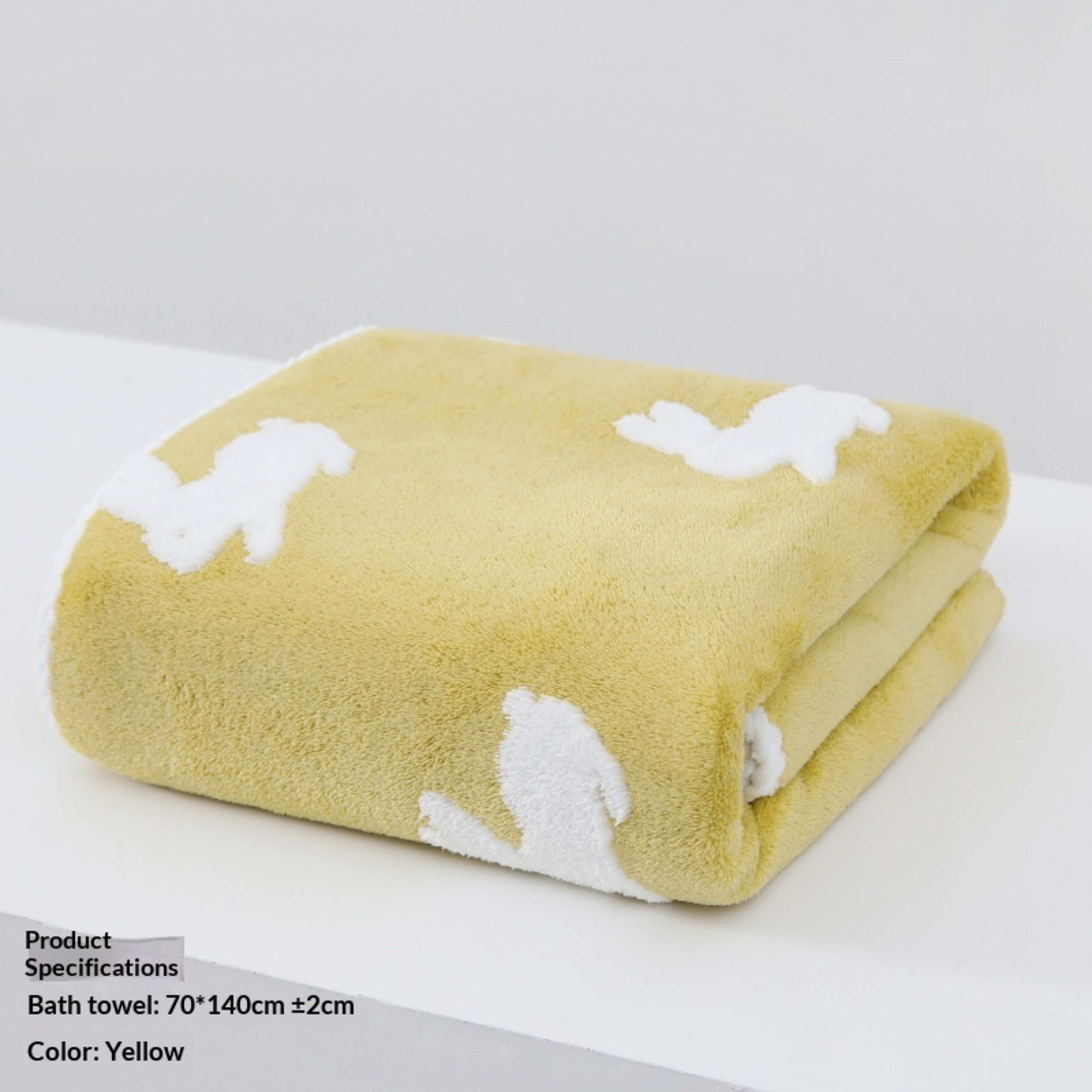 Absorbent Home-Use New Jacquard Coral Fleece Towel 48