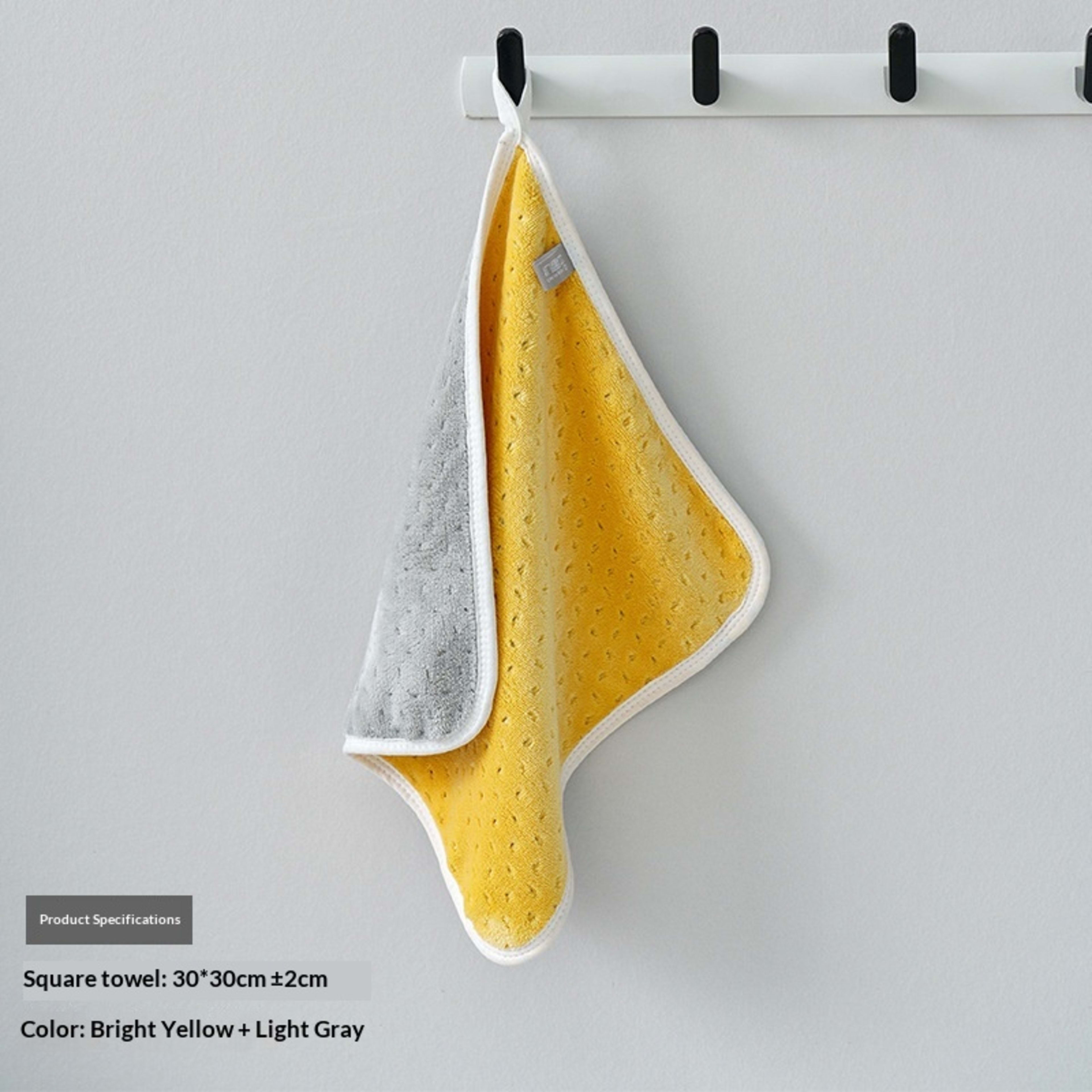 Thickened Class A Antibacterial Coral Fleece Two-Tone Absorbent Towel 7