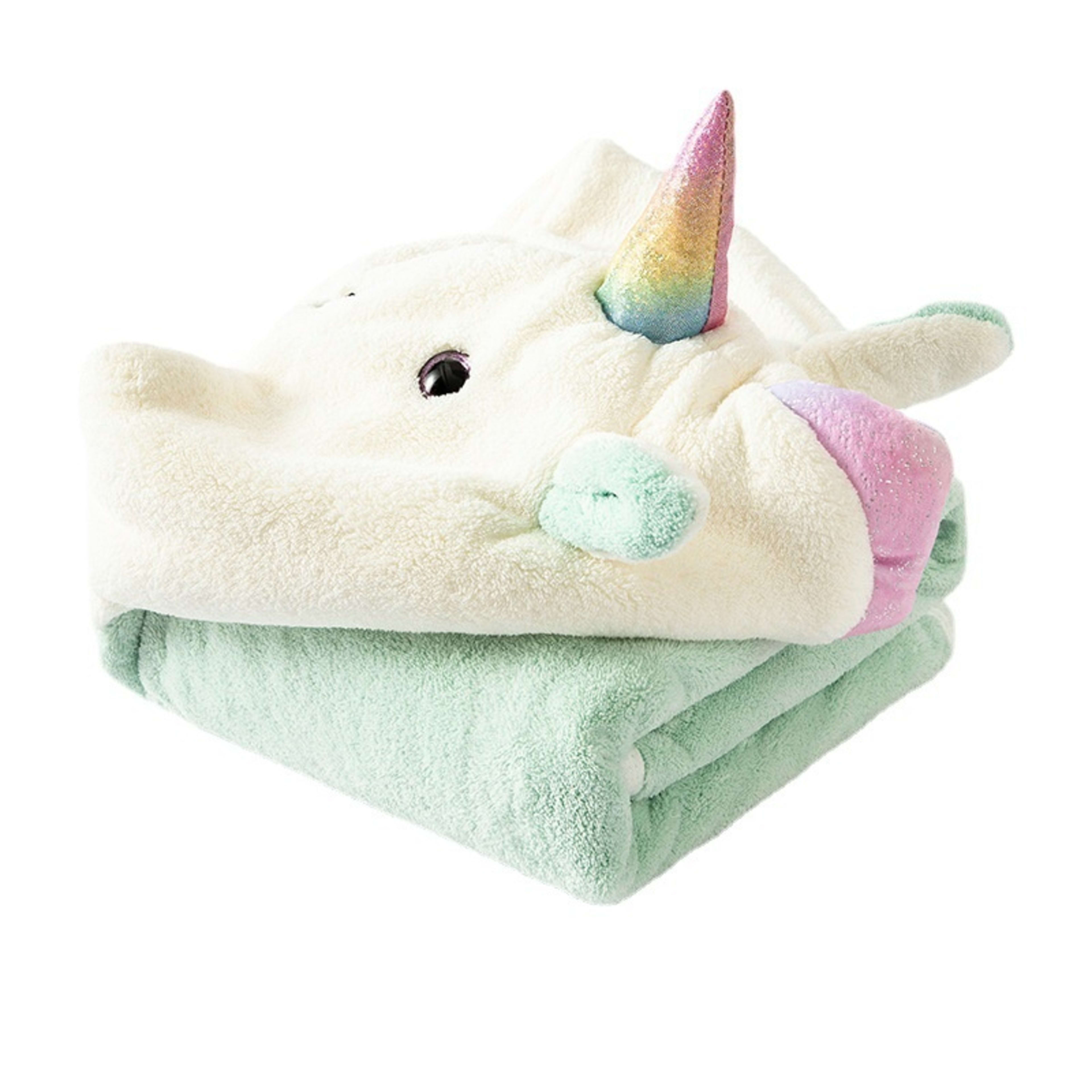 Cartoon Bathrobe Coral Fleece Absorbent Childrens Bath Towel