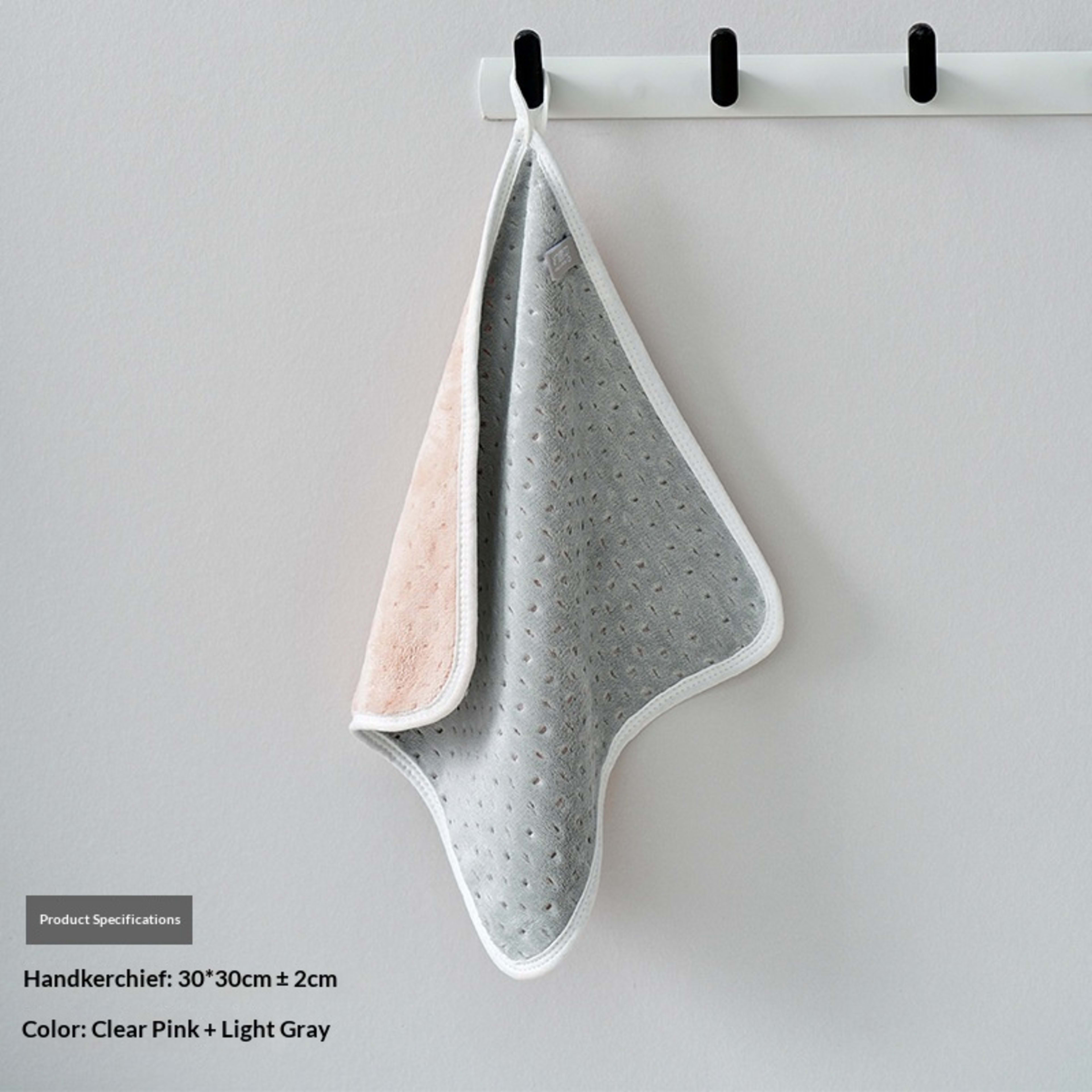 Thickened Class A Antibacterial Coral Fleece Two-Tone Absorbent Towel 6