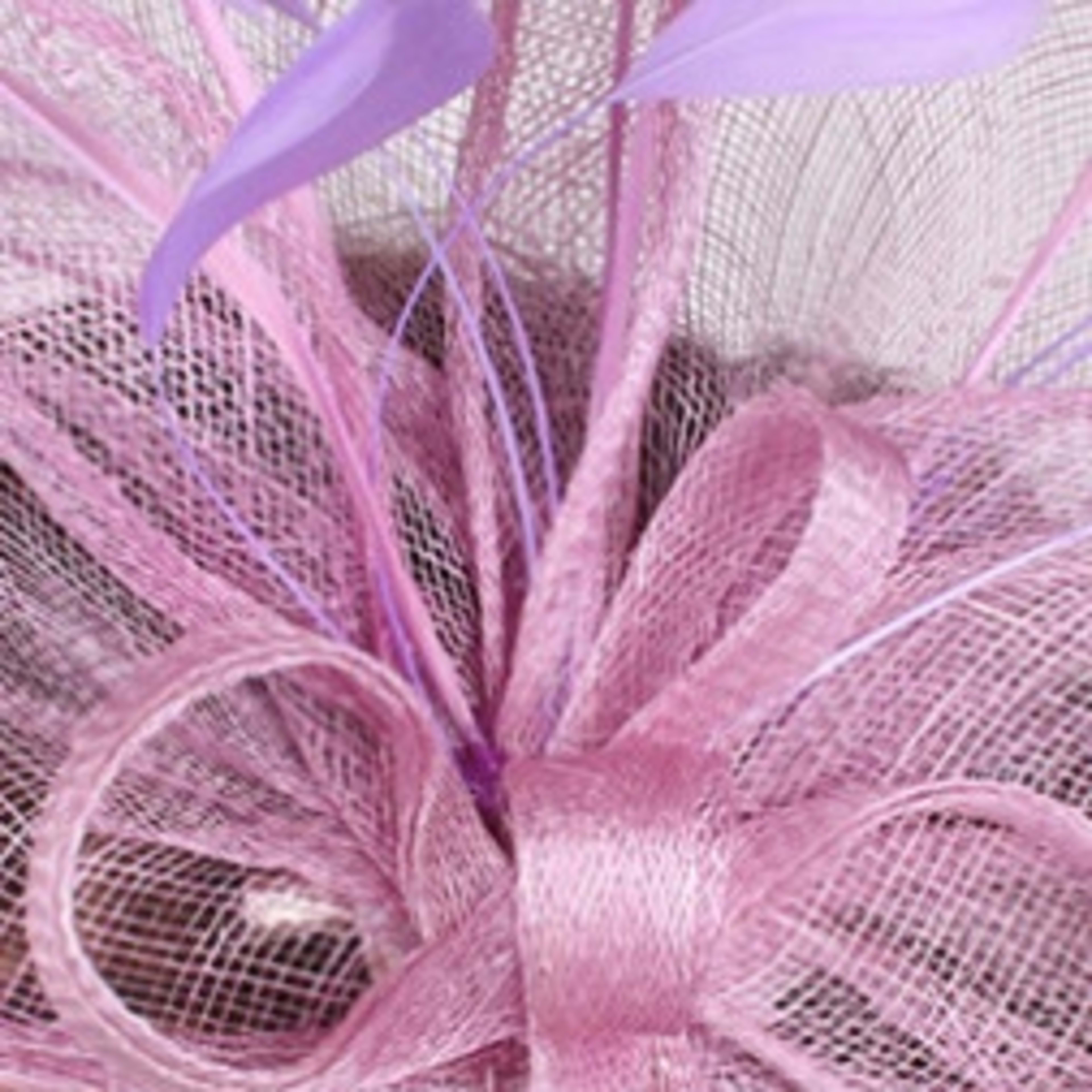 Fan-shaped Handcrafted Linen Headpiece 5