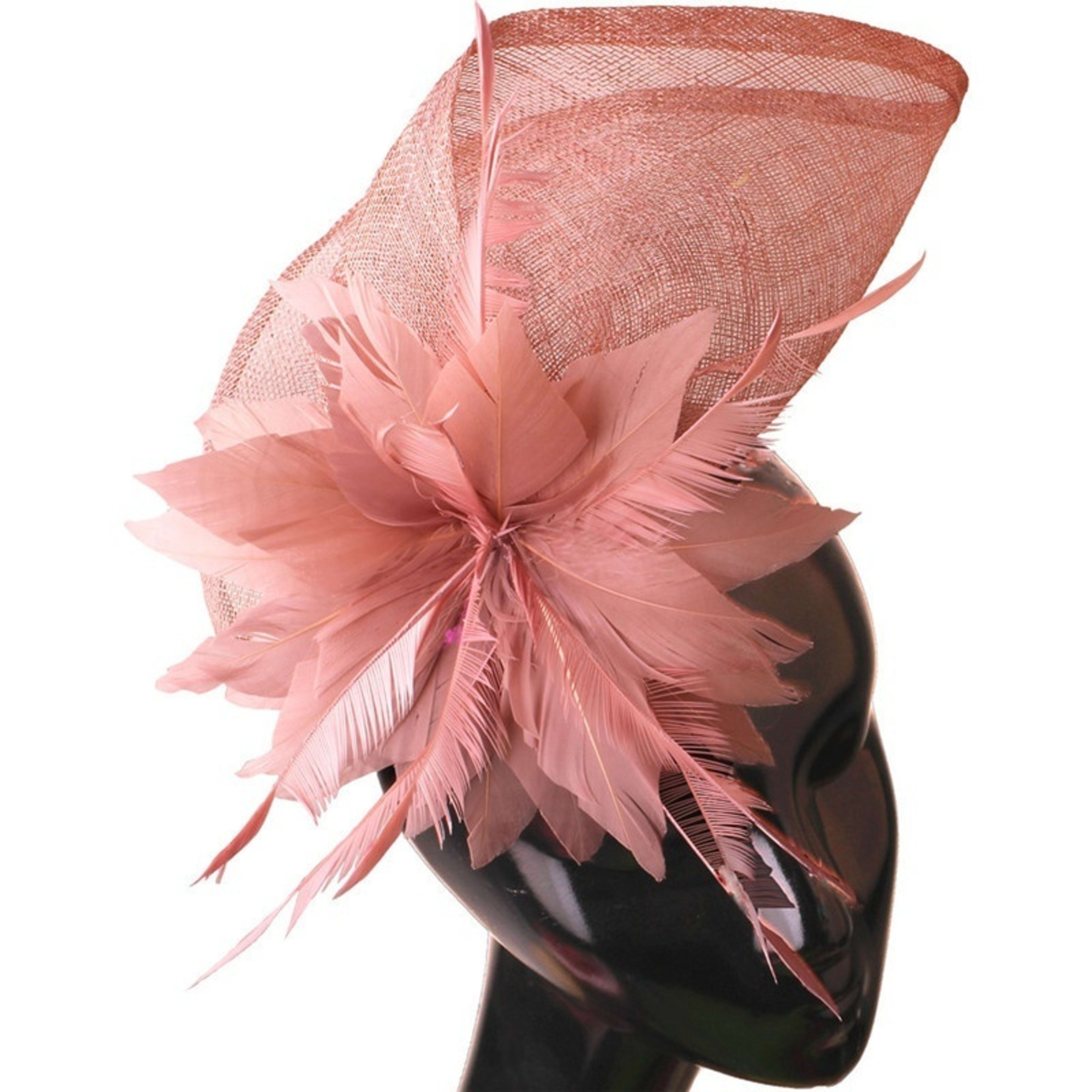 Fan-shaped Handcrafted Linen Headpiece 10