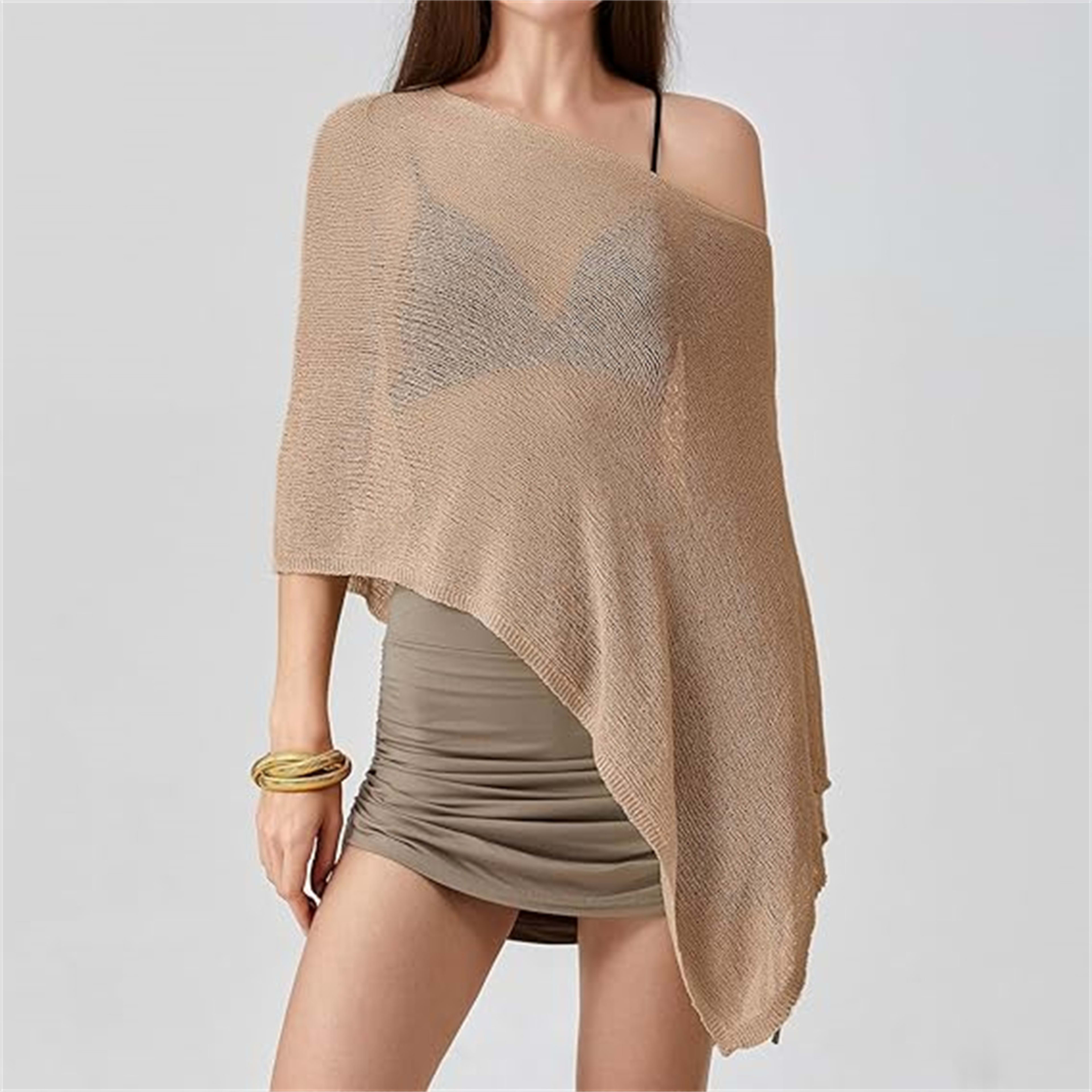 Top Perspective Crochet Shoulder Shawl