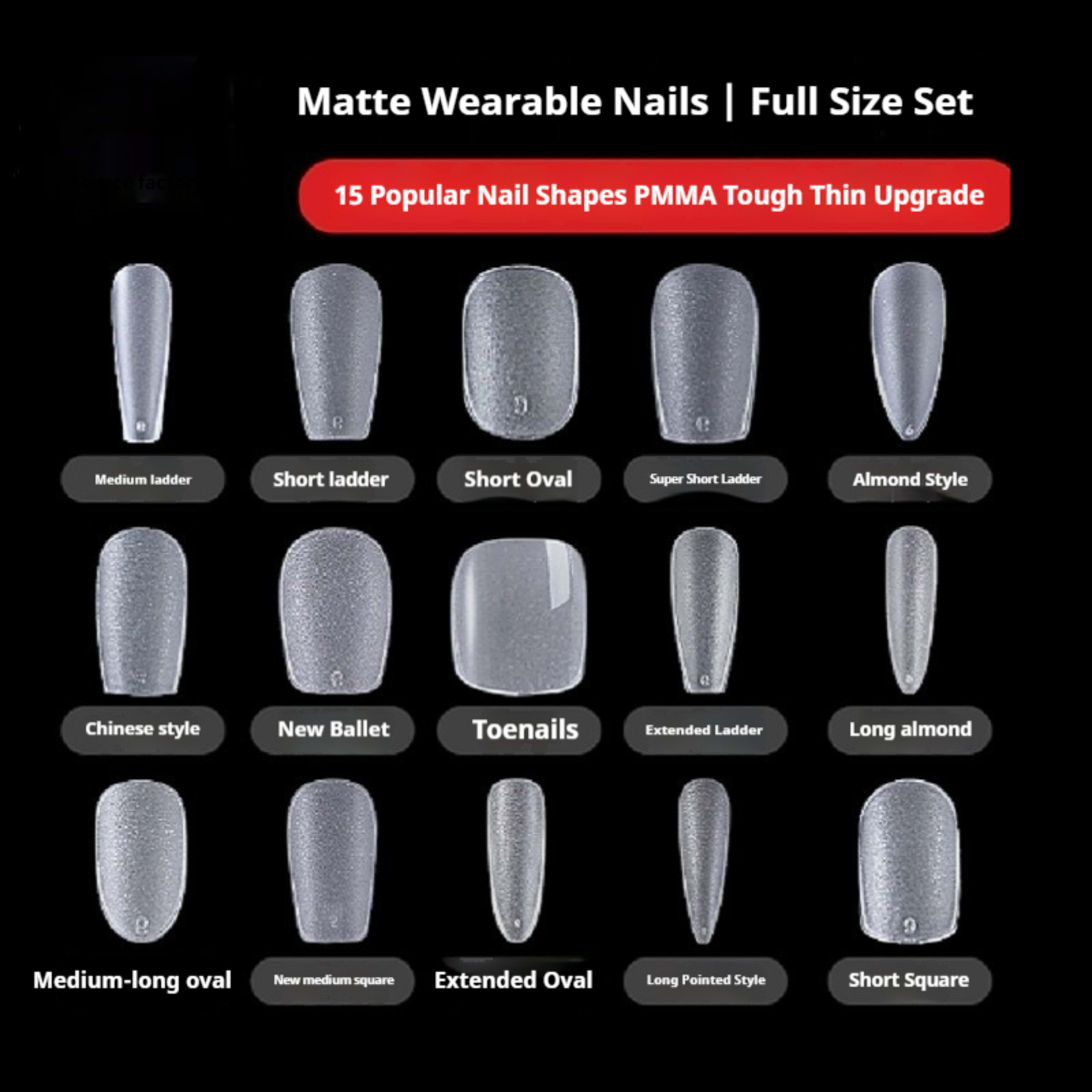 Dedicated Handmade Long Wearable Nail Tips 2