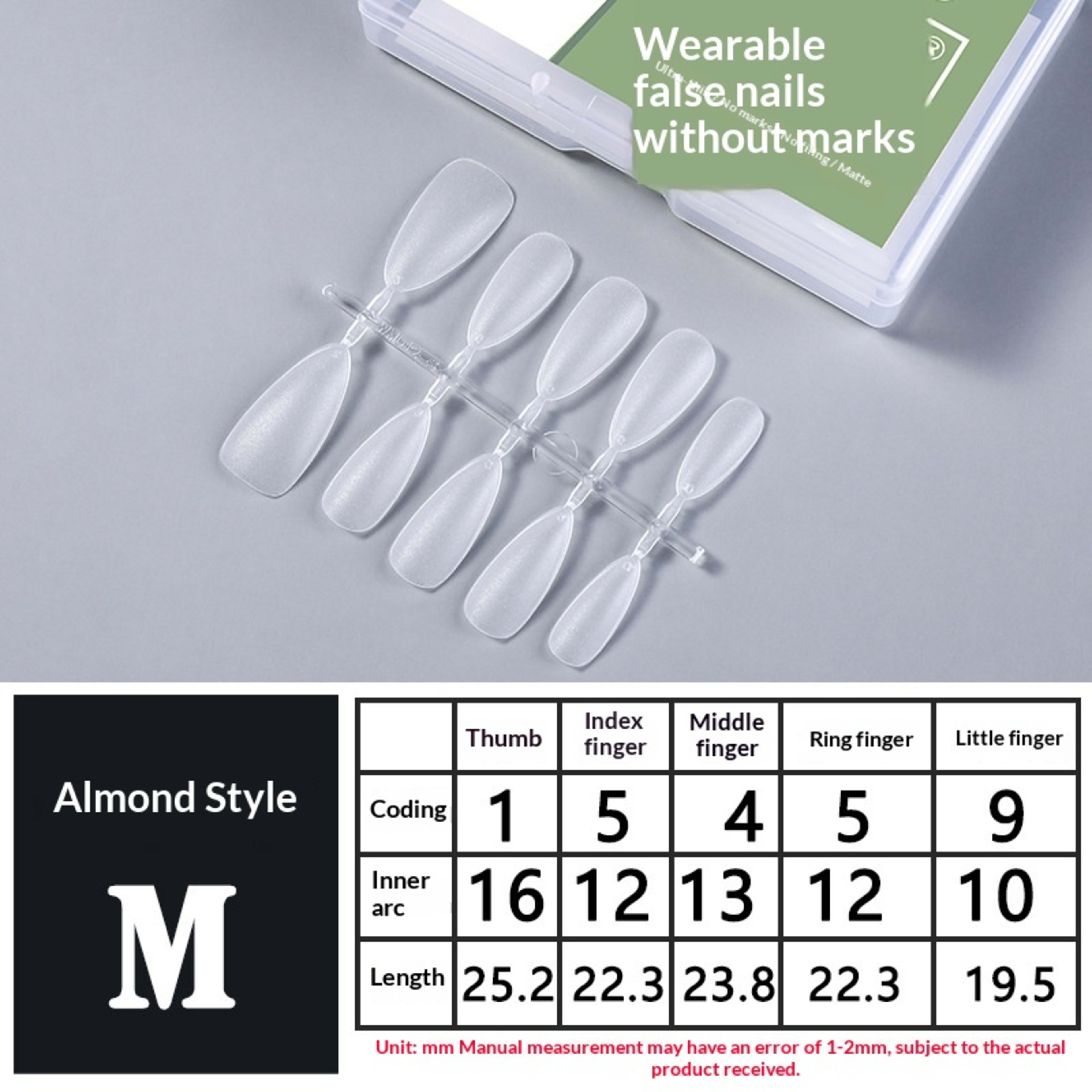 Dedicated Handmade Long Wearable Nail Tips 23