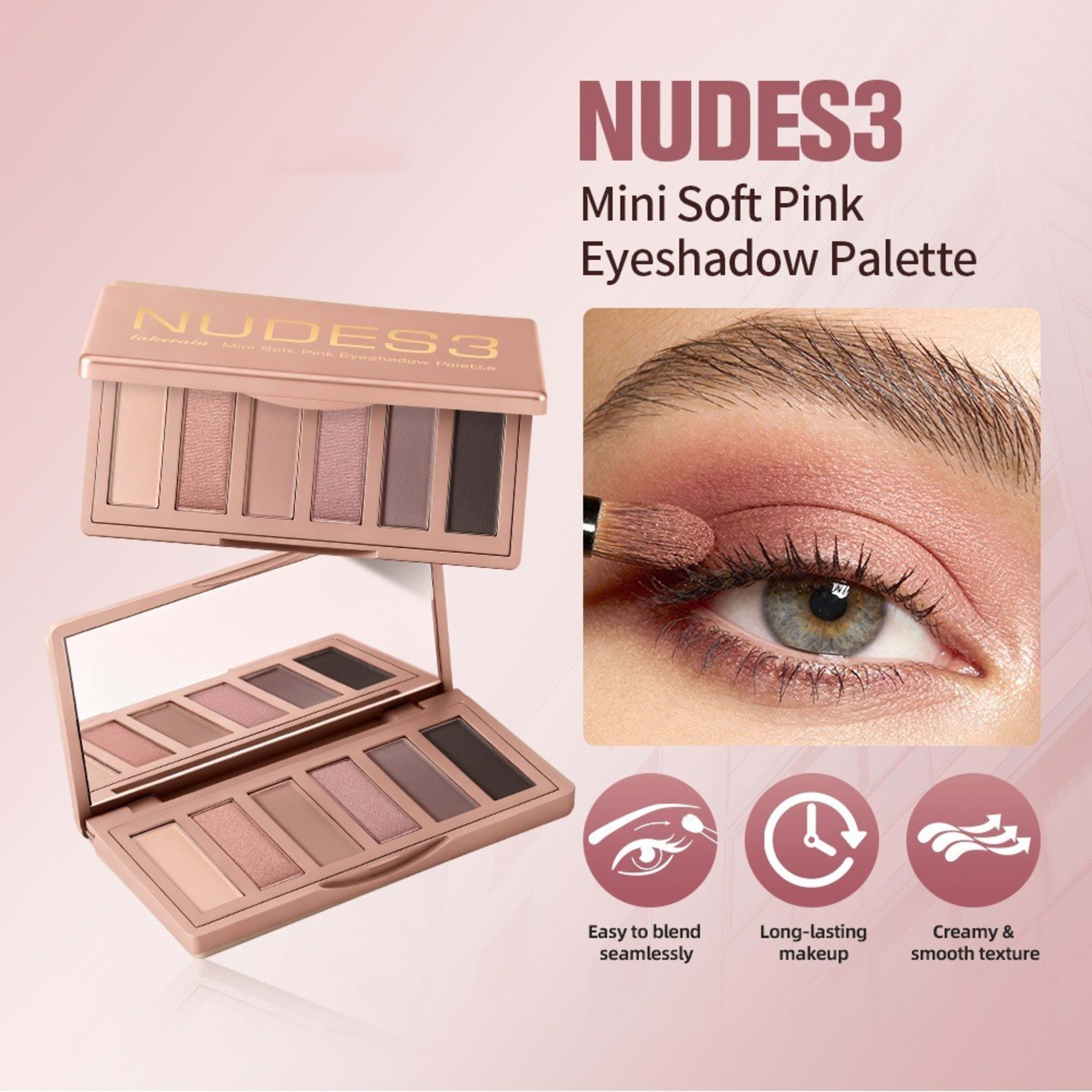 Six-Color Matte And Shimmer Mini Eyeshadow Palette 5