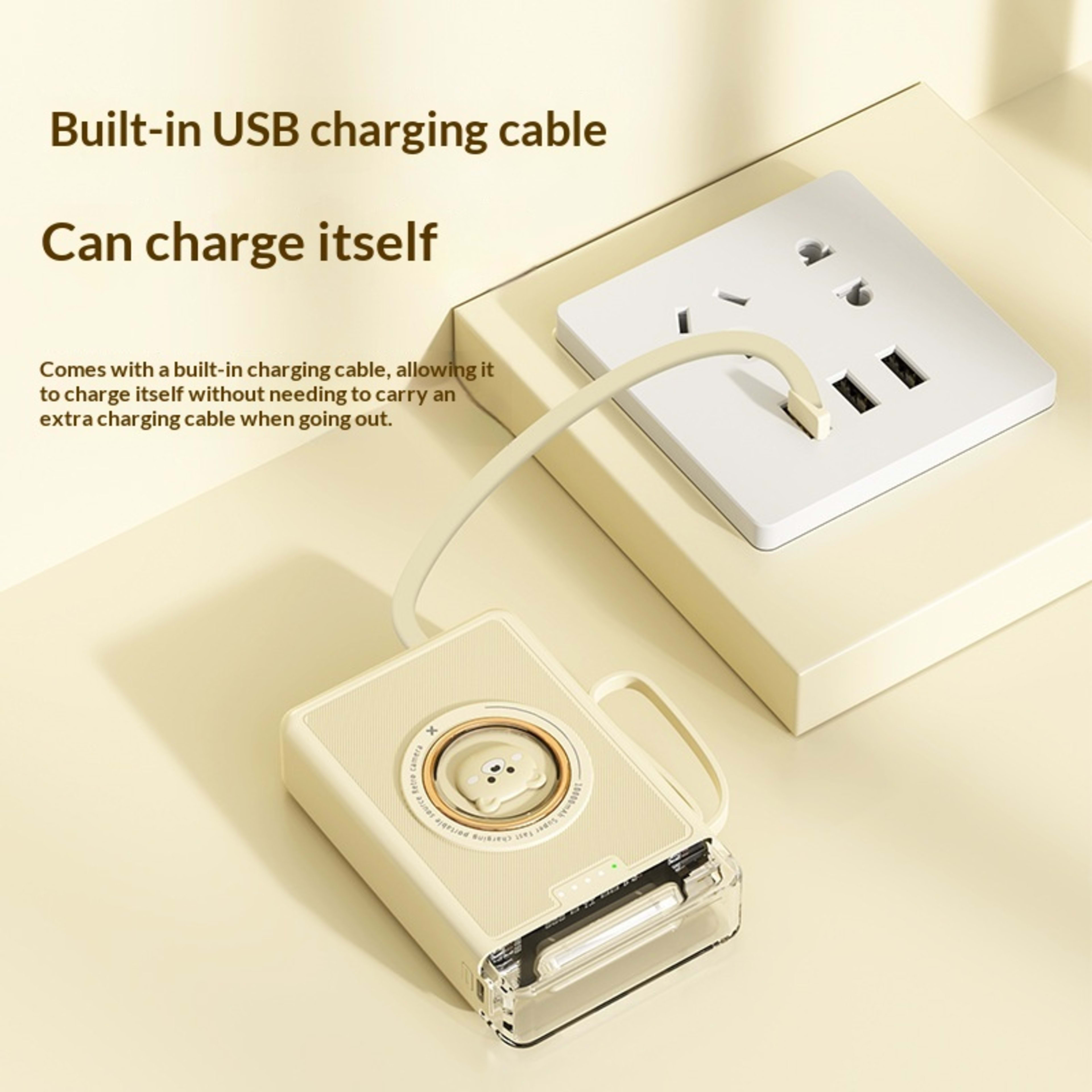 Large Capacity Cartoon Themed Compact And Portable Power Bank Cartoon Design 8