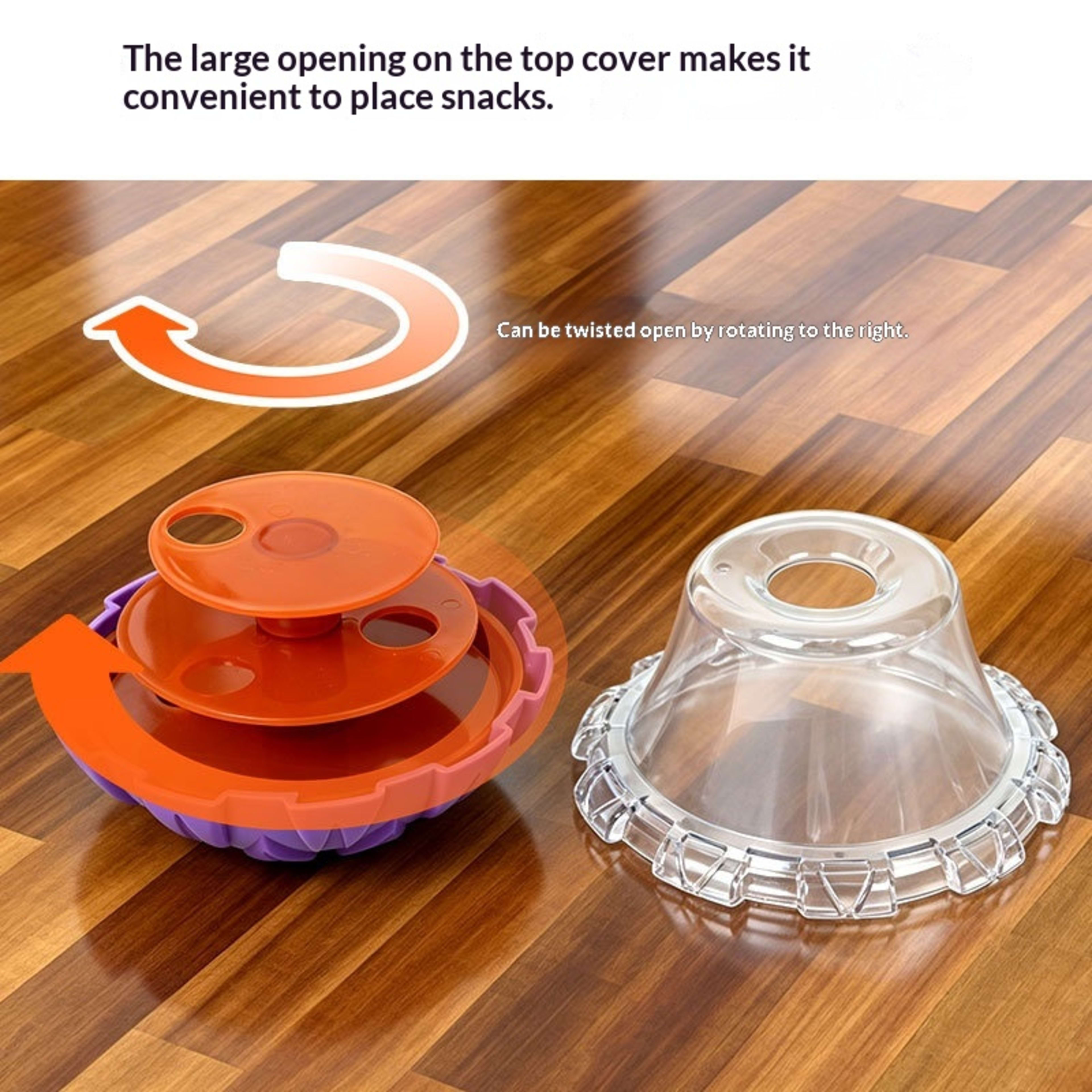 Cat Stress-relief Toy Roly-poly Food Dispenser 6