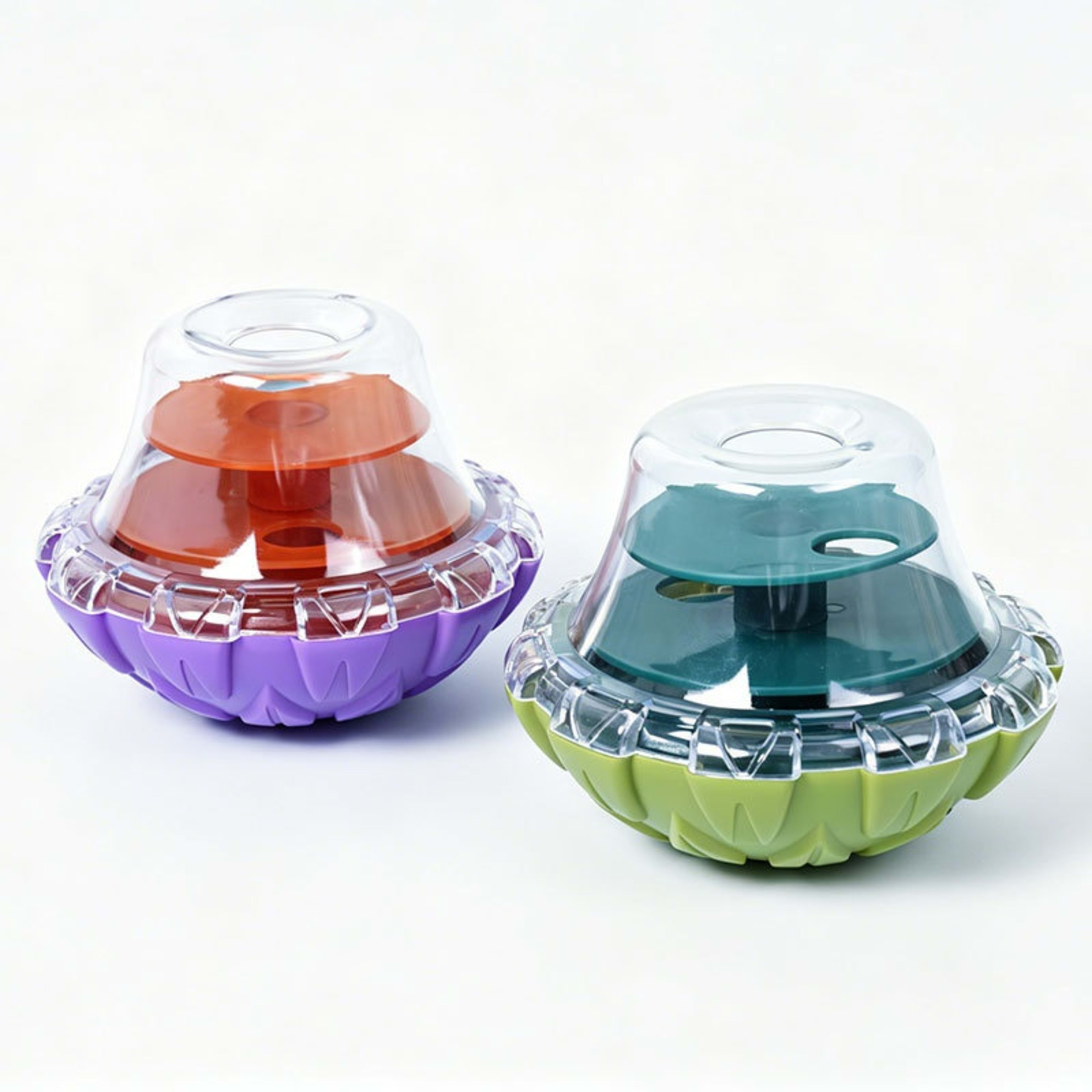Cat Stress-relief Toy Roly-poly Food Dispenser 4