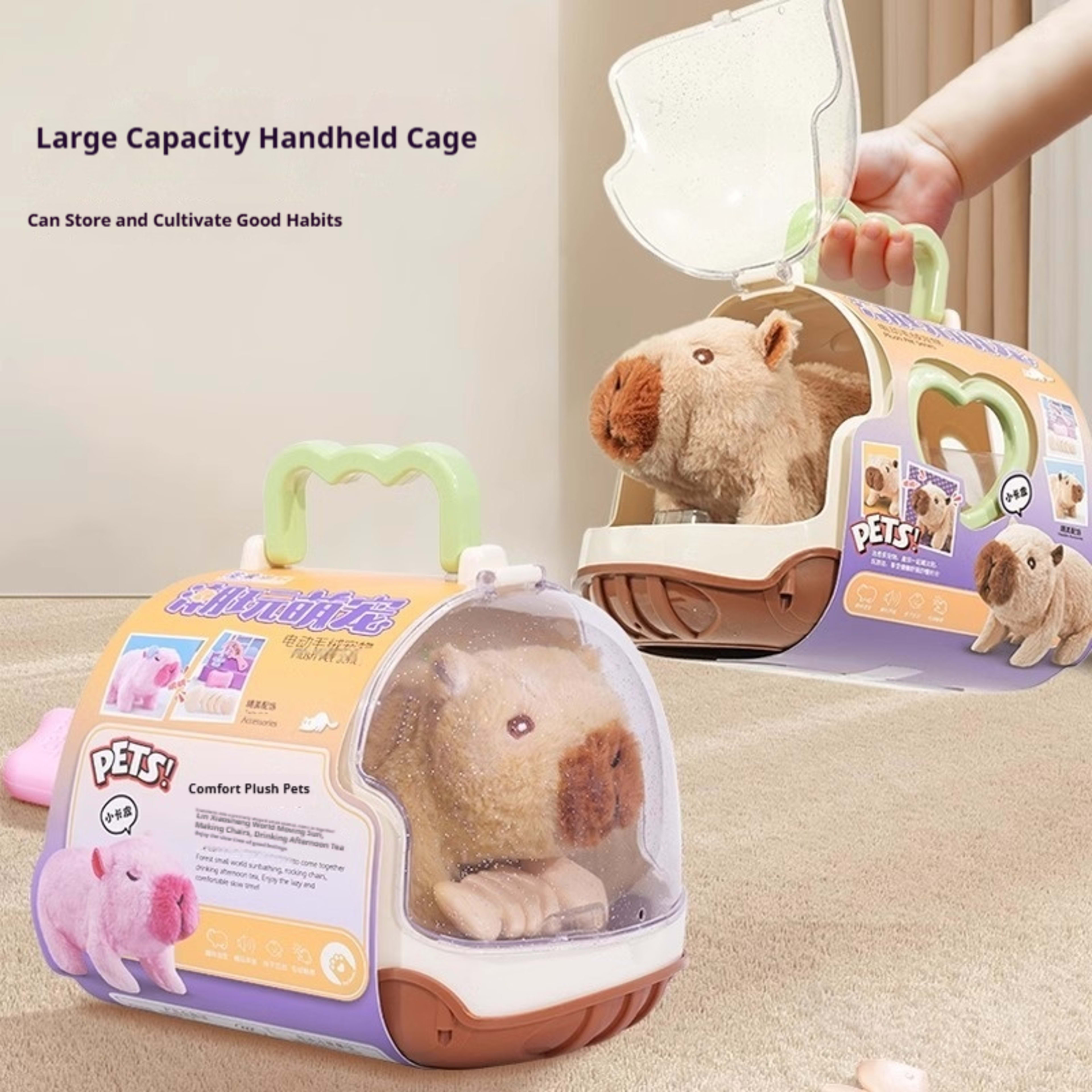 Childrens Electric Capybara Doll Toy Walking And Talking Plush Toy