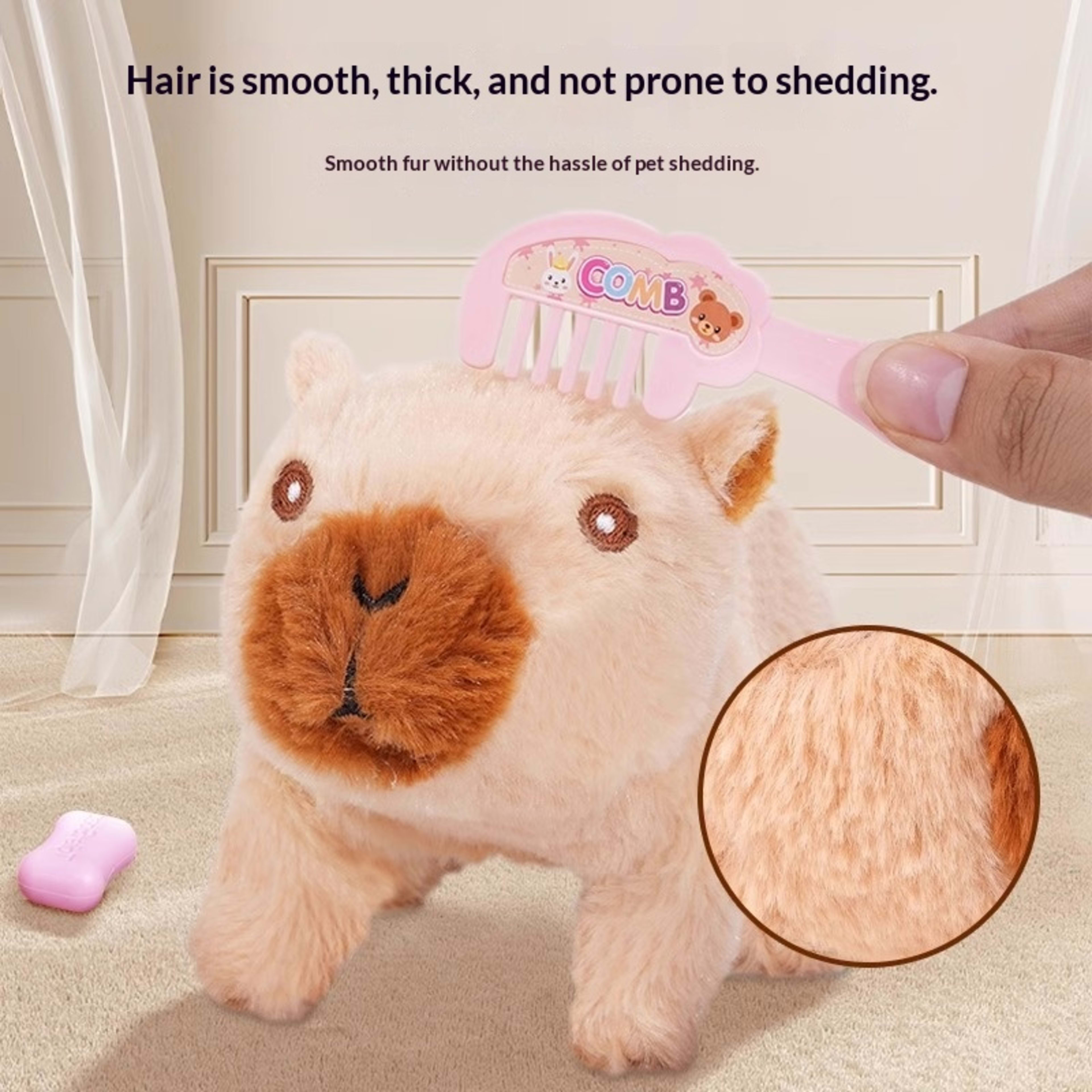 Childrens Electric Capybara Doll Toy Walking And Talking Plush Toy 6