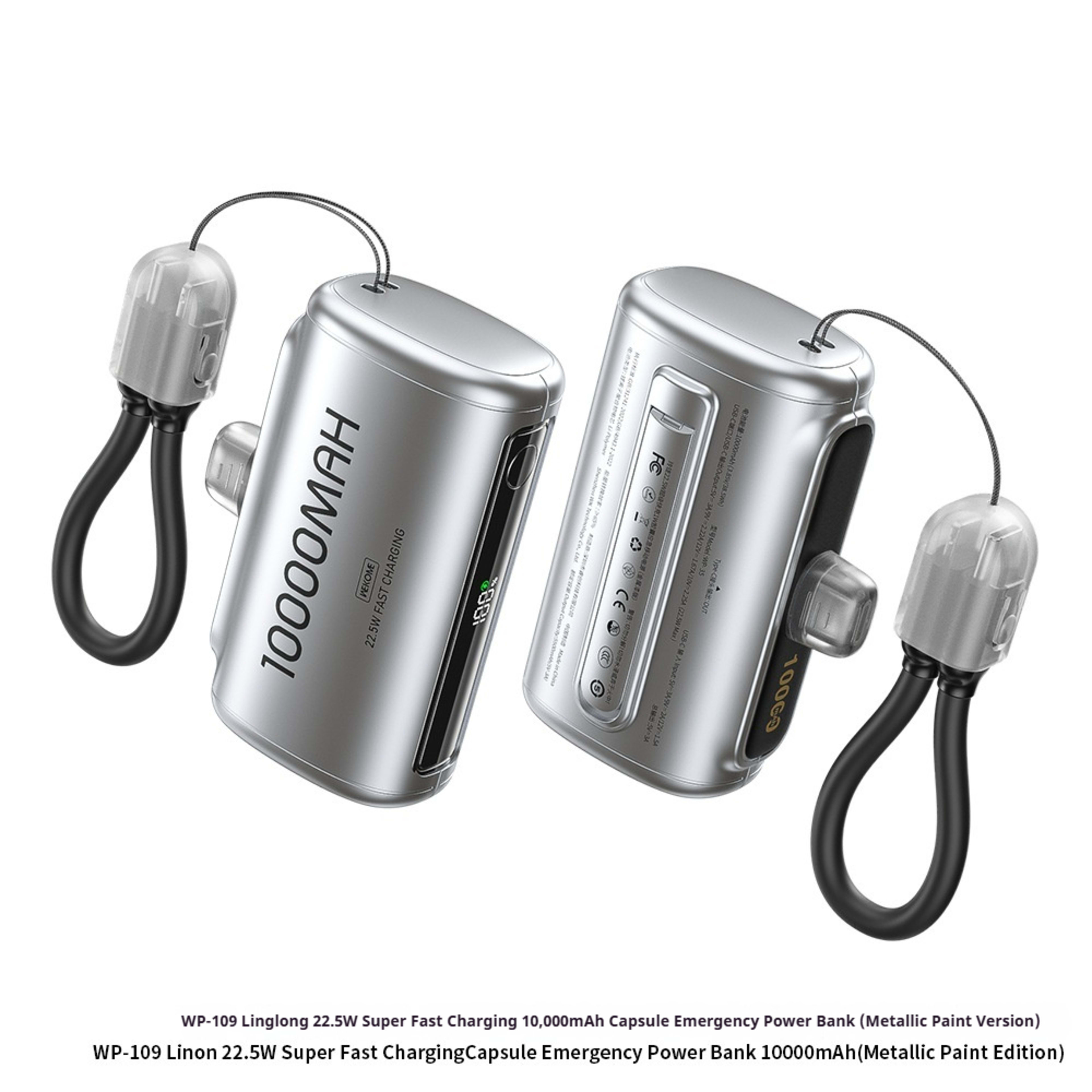 Mobile Phone Fast-charging Power Bank With Built-in Cable 5