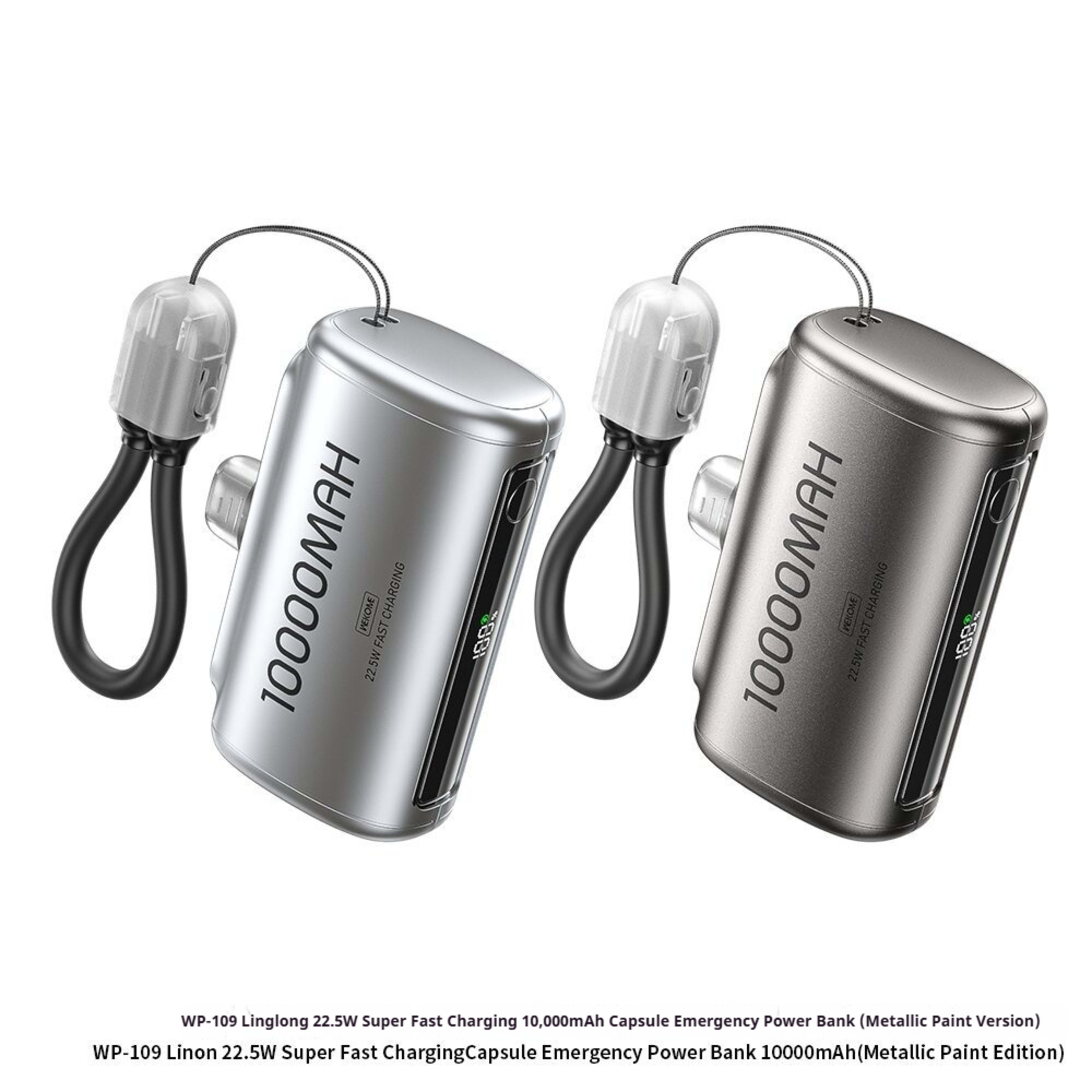 Mobile Phone Fast-charging Power Bank With Built-in Cable 2
