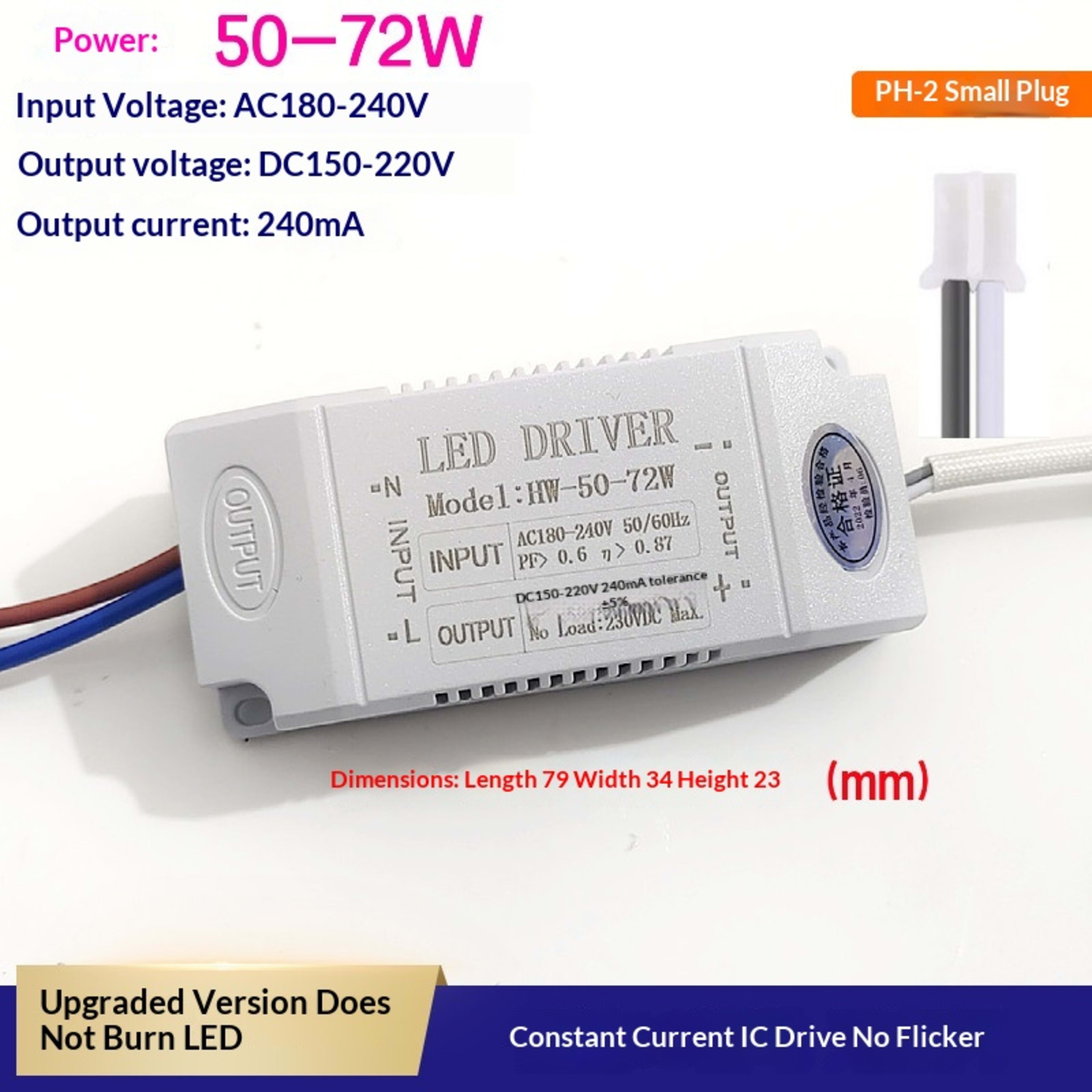 LED Segmented Tri-color Dimmable Crystal Lamp, Constant Current Transformer Lamp Accessories, Rectifier. 5