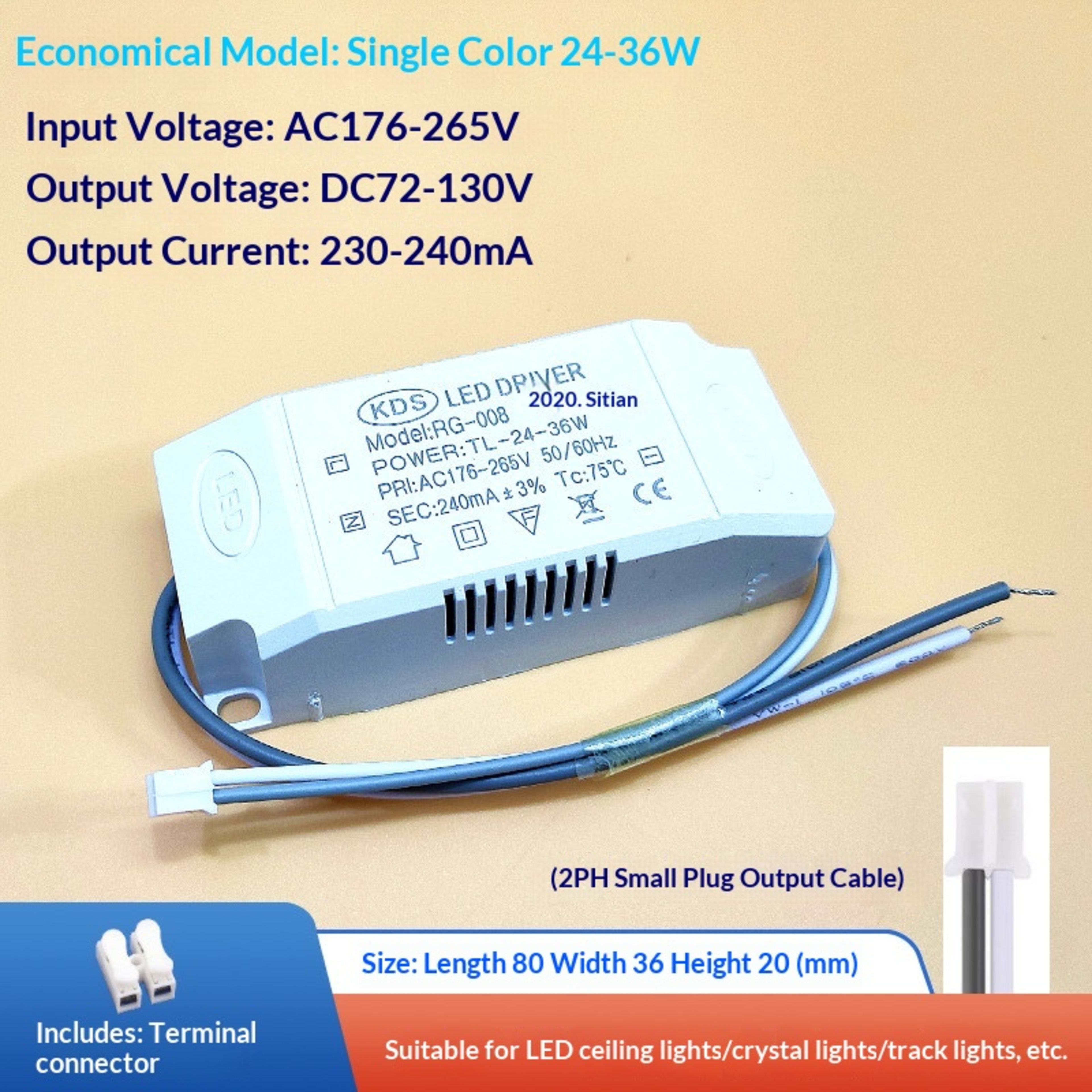 LED Segmented Tri-color Dimmable Crystal Lamp, Constant Current Transformer Lamp Accessories, Rectifier. 15