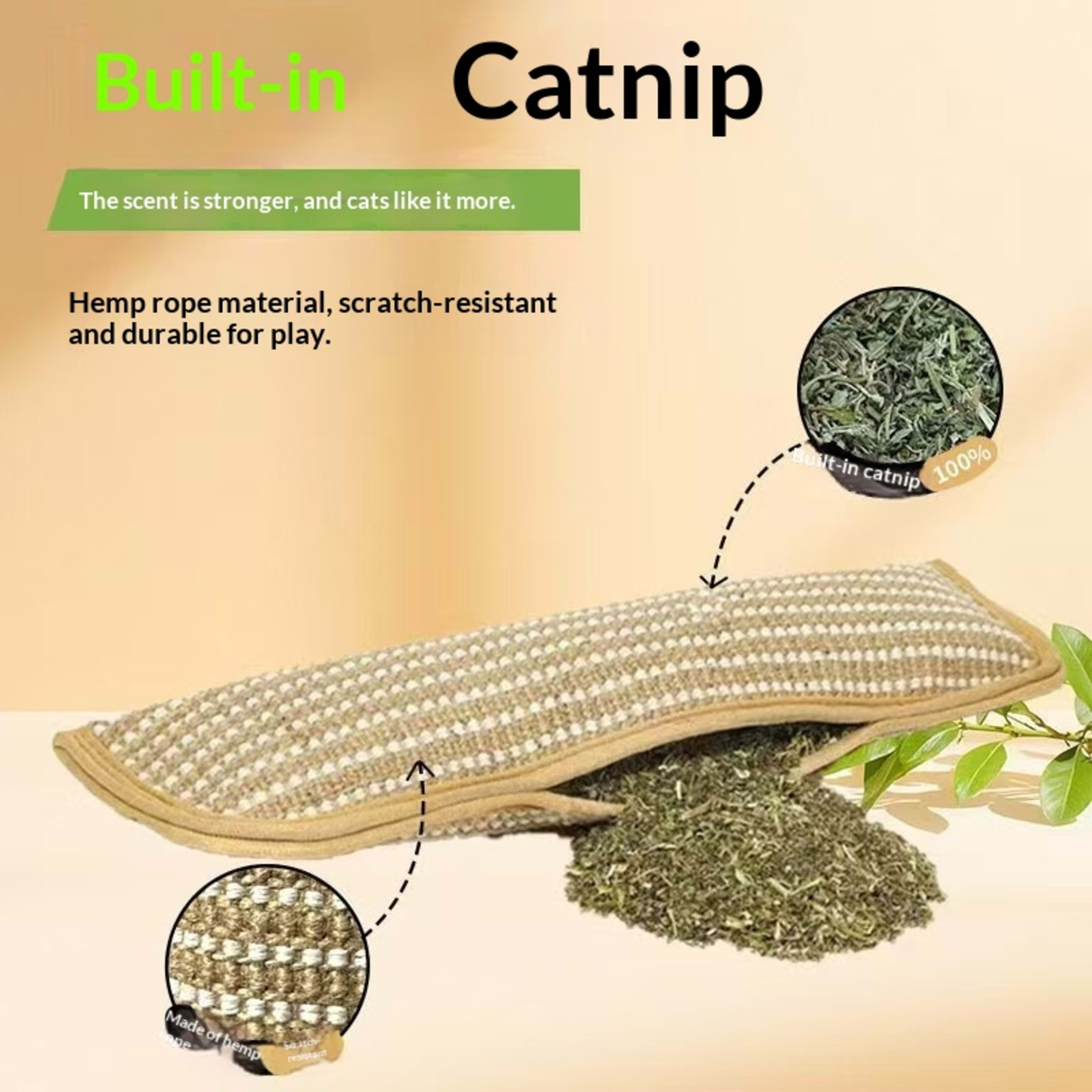 Cat Toy Catnip Pillow Scratching Post 8