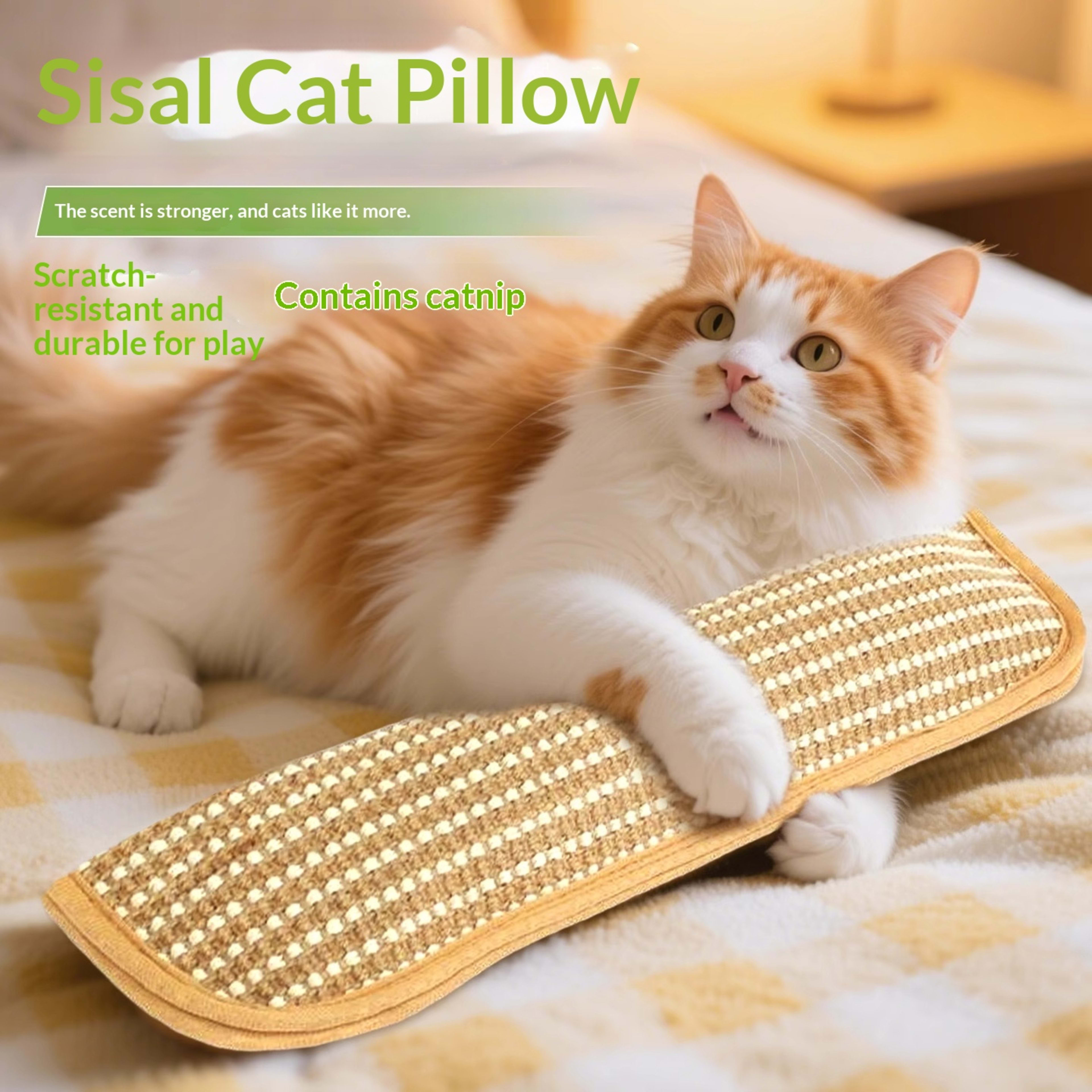 Cat Toy Catnip Pillow Scratching Post 5
