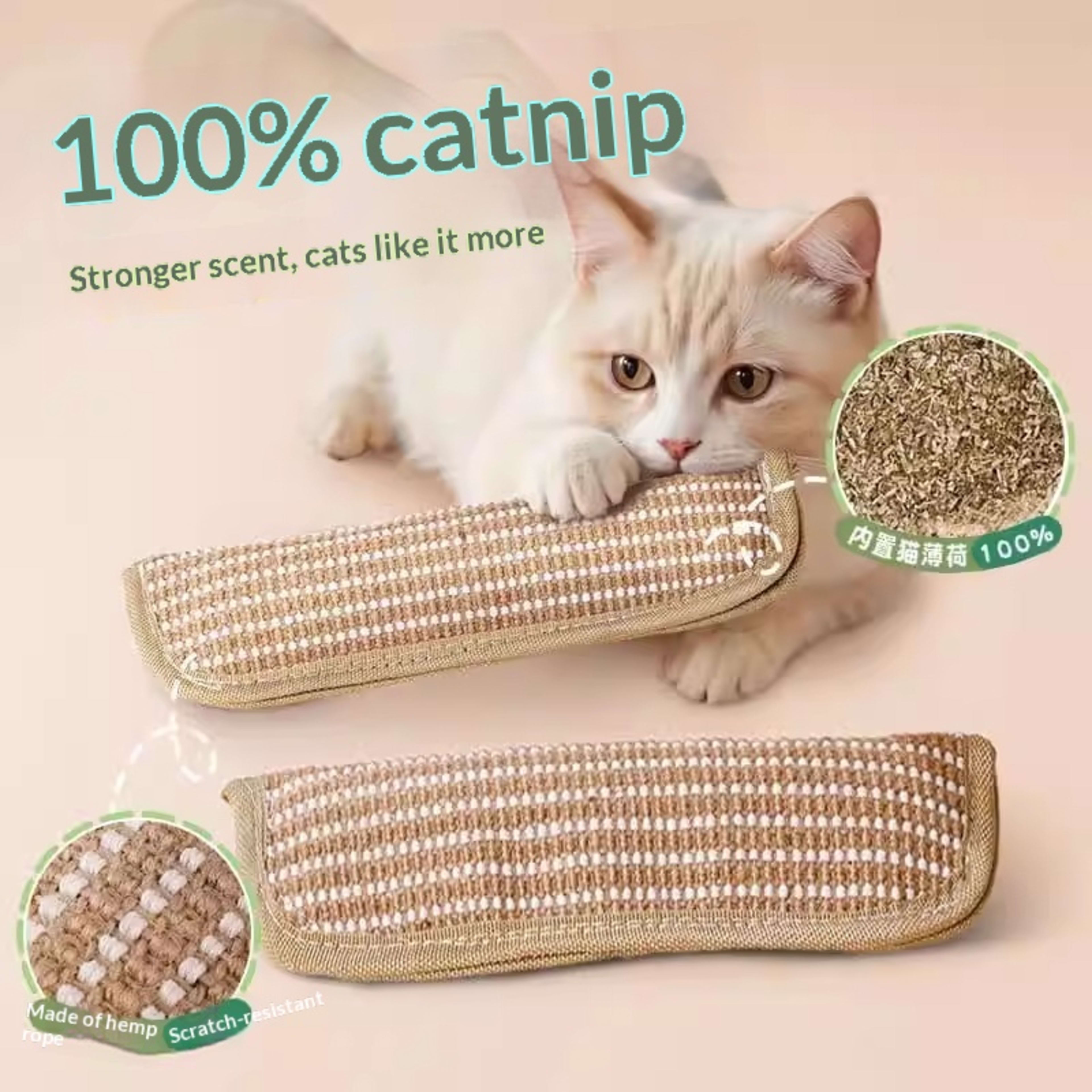 Cat Toy Catnip Pillow Scratching Post 3