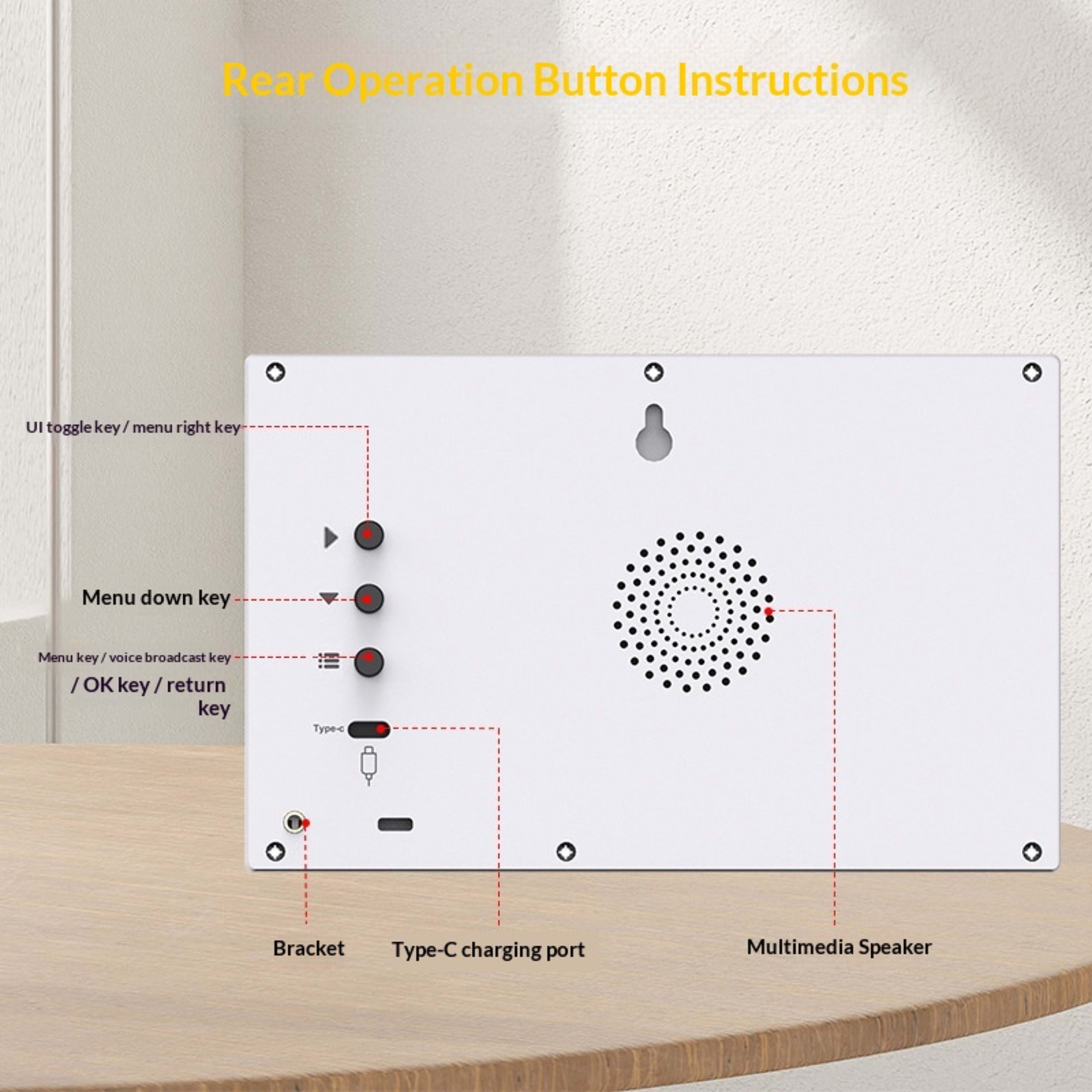 7-inch Digital Electronic Calendar Alarm Clock With Medication Reminder For Seniors 4