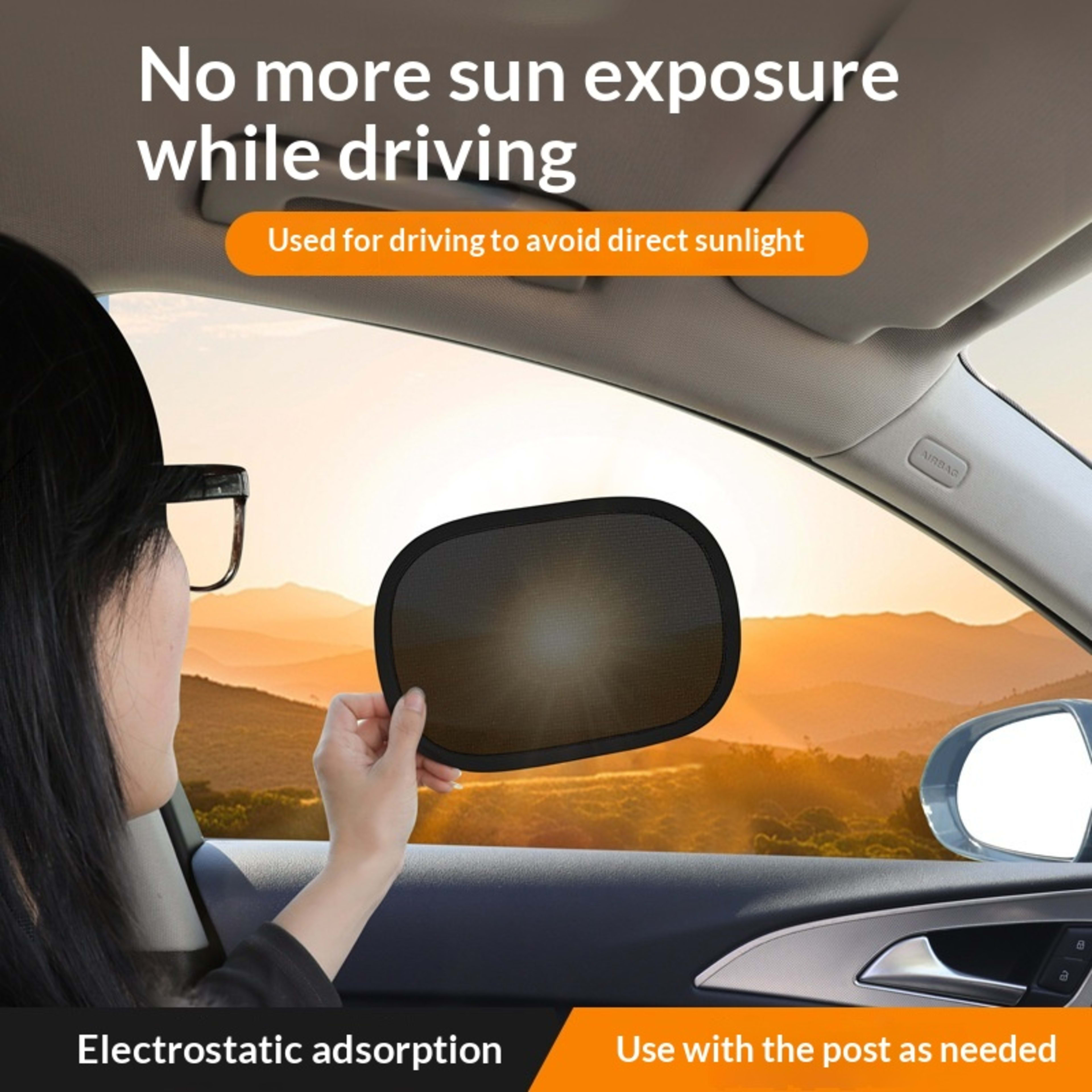 Car Sunshade Interior Sun Protection Curtain