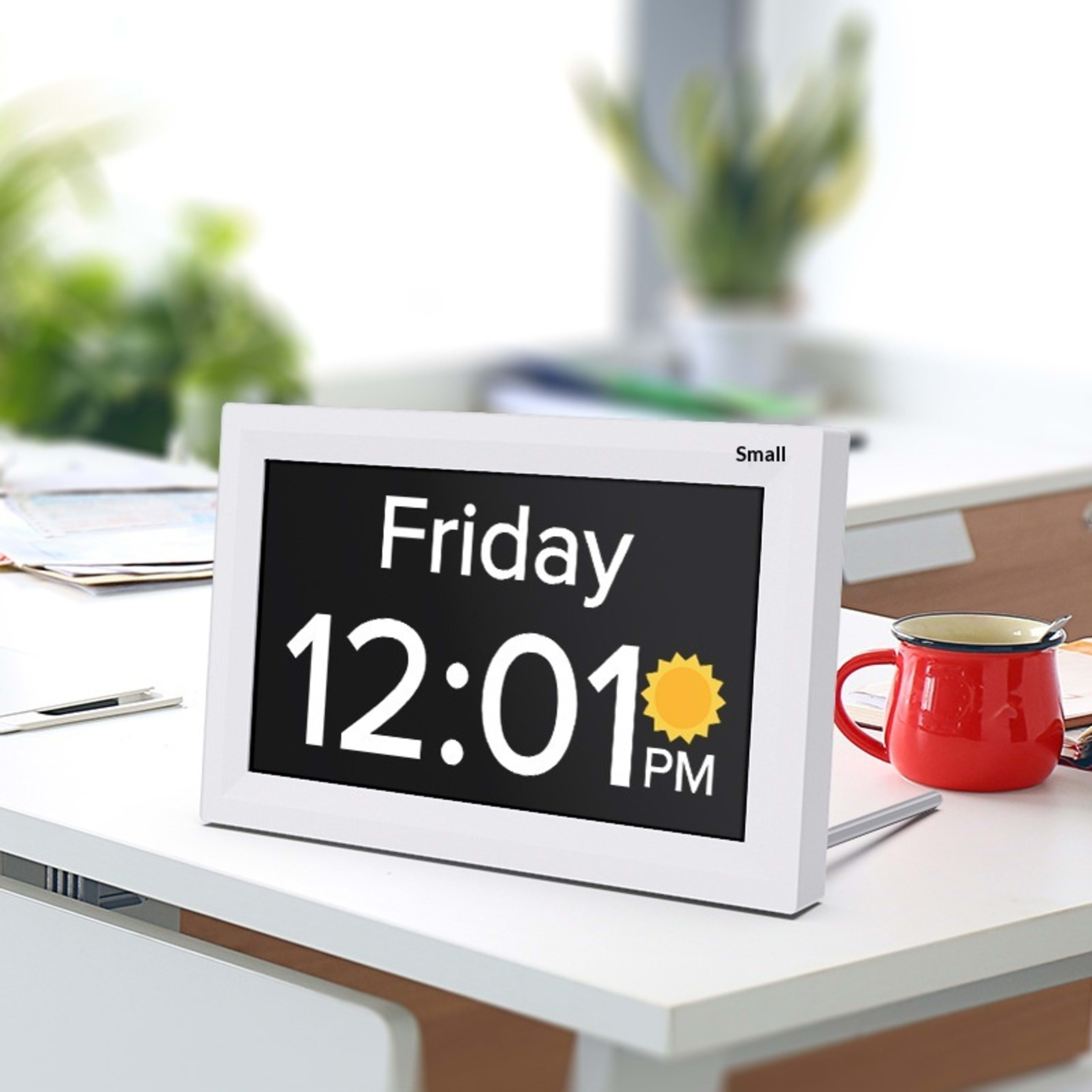 7-inch Digital Electronic Calendar Alarm Clock With Medication Reminder For Seniors 3