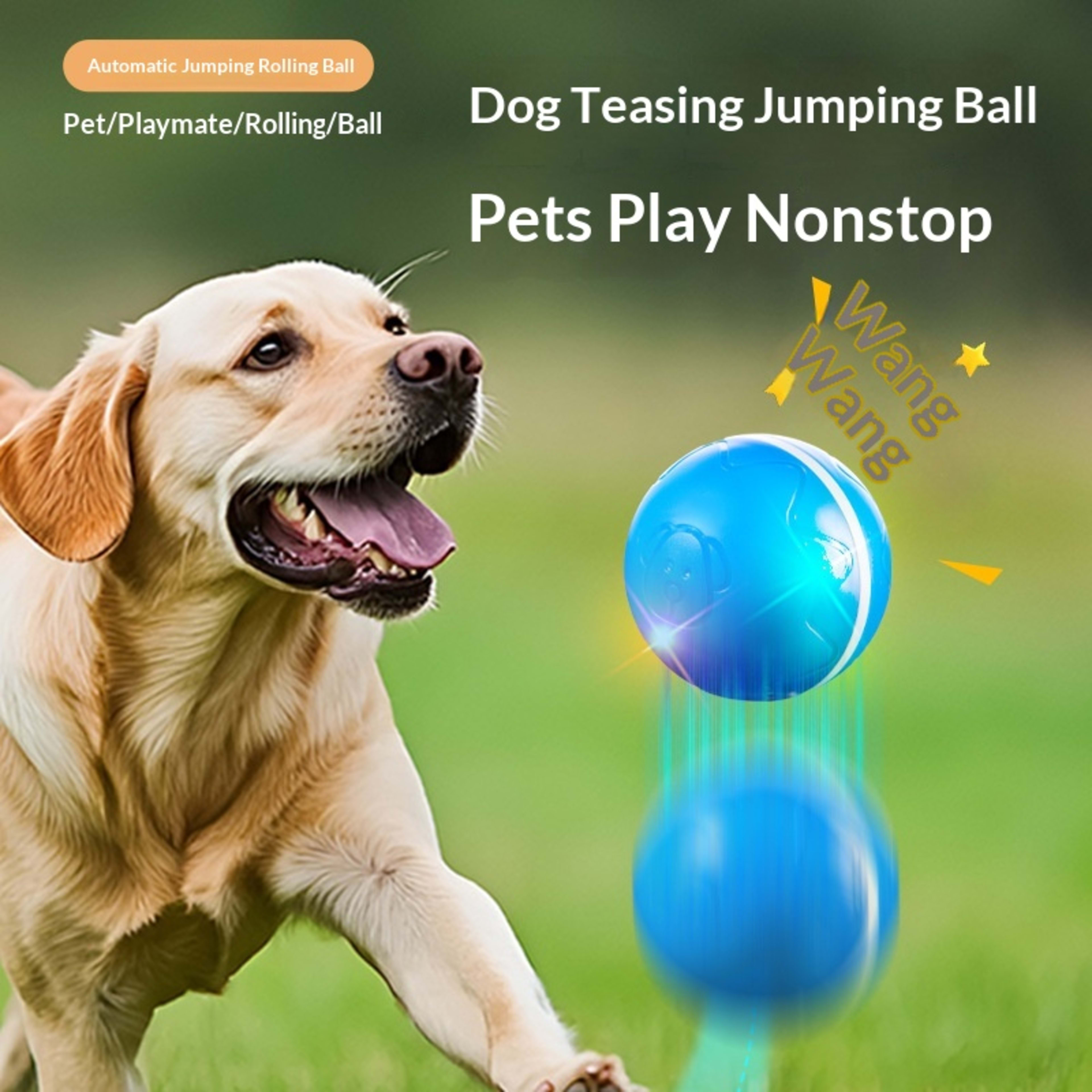 Self-Entertaining Ball Unbite Electric Remote-Controlled Jumping Dog Toy 11