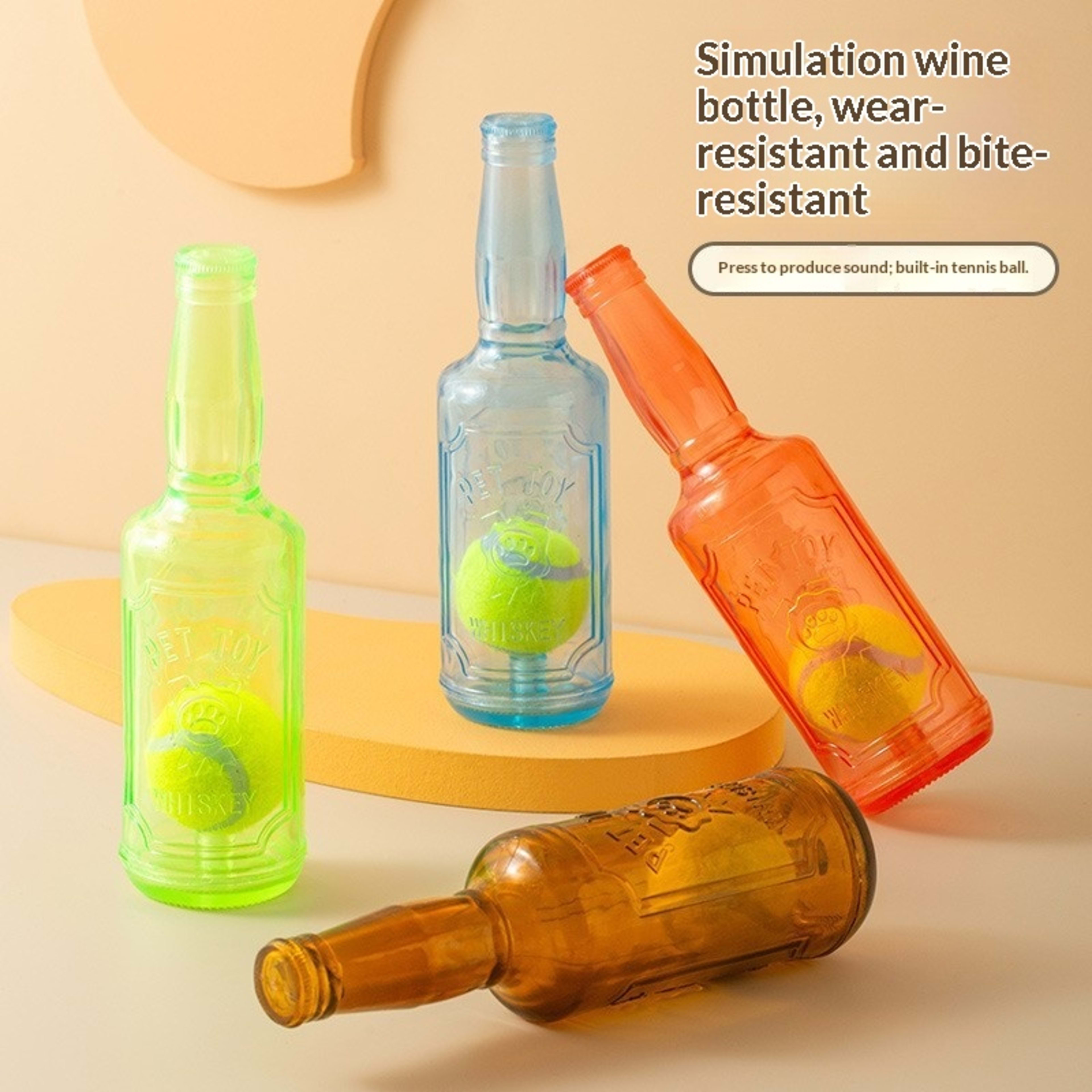 Pet Interactive Dog-Sounding Tennis Ball Bottle 7