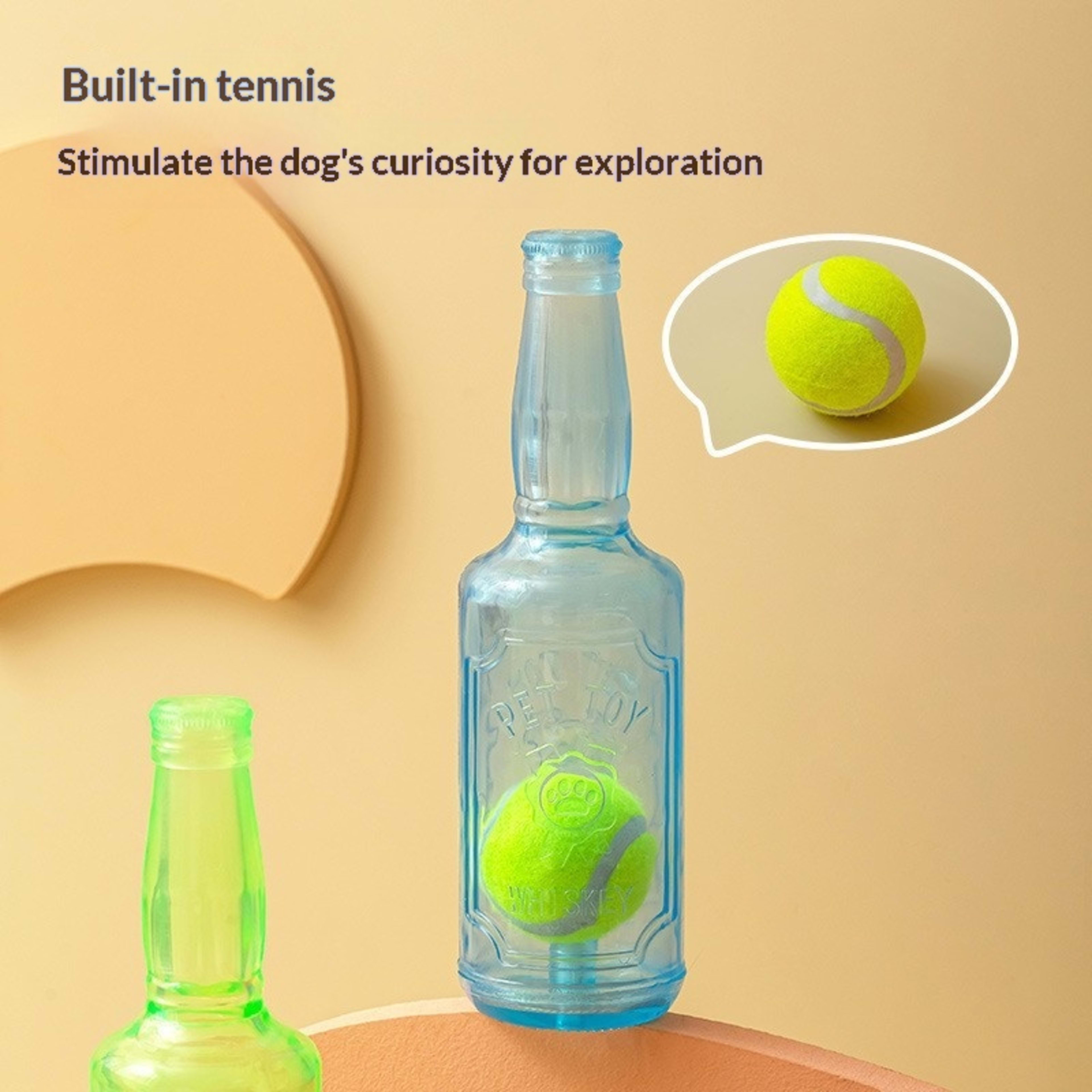 Pet Interactive Dog-Sounding Tennis Ball Bottle 6