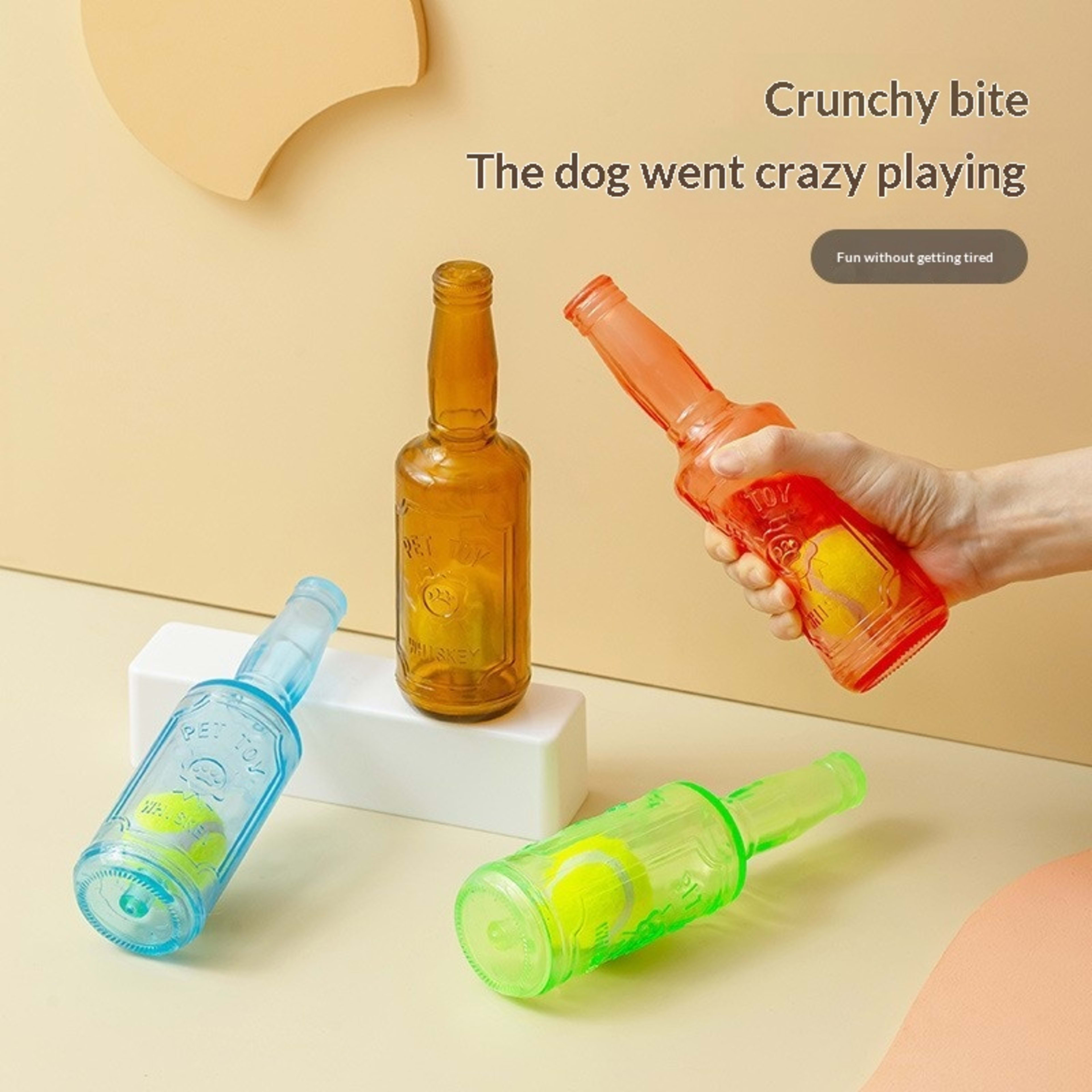 Pet Interactive Dog-Sounding Tennis Ball Bottle 5