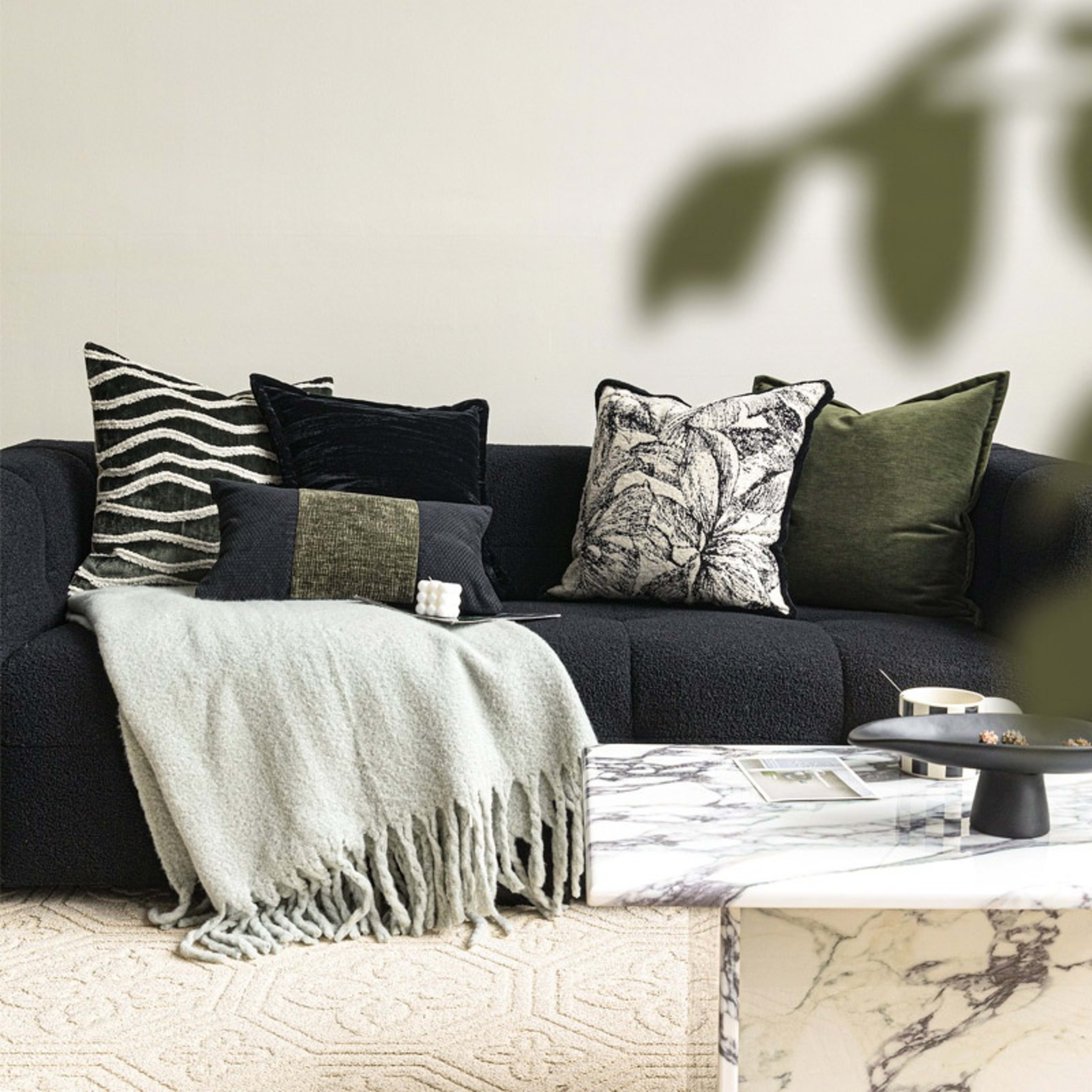 French Vintage-style Living Room Sofa Model Room Throw Pillow 9