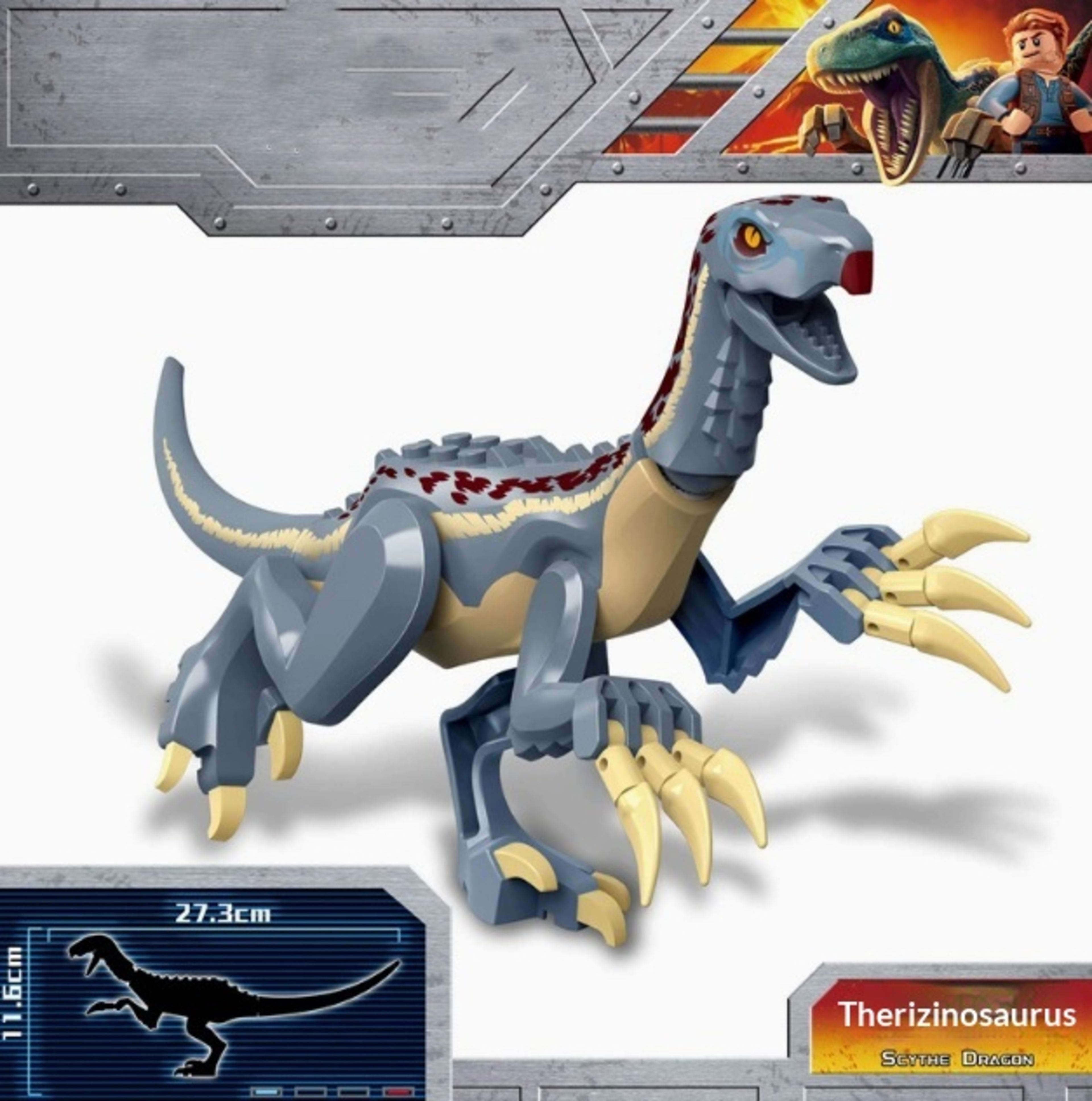 Therizinosaurus Dinosaur Model Childrens Building Block Toy