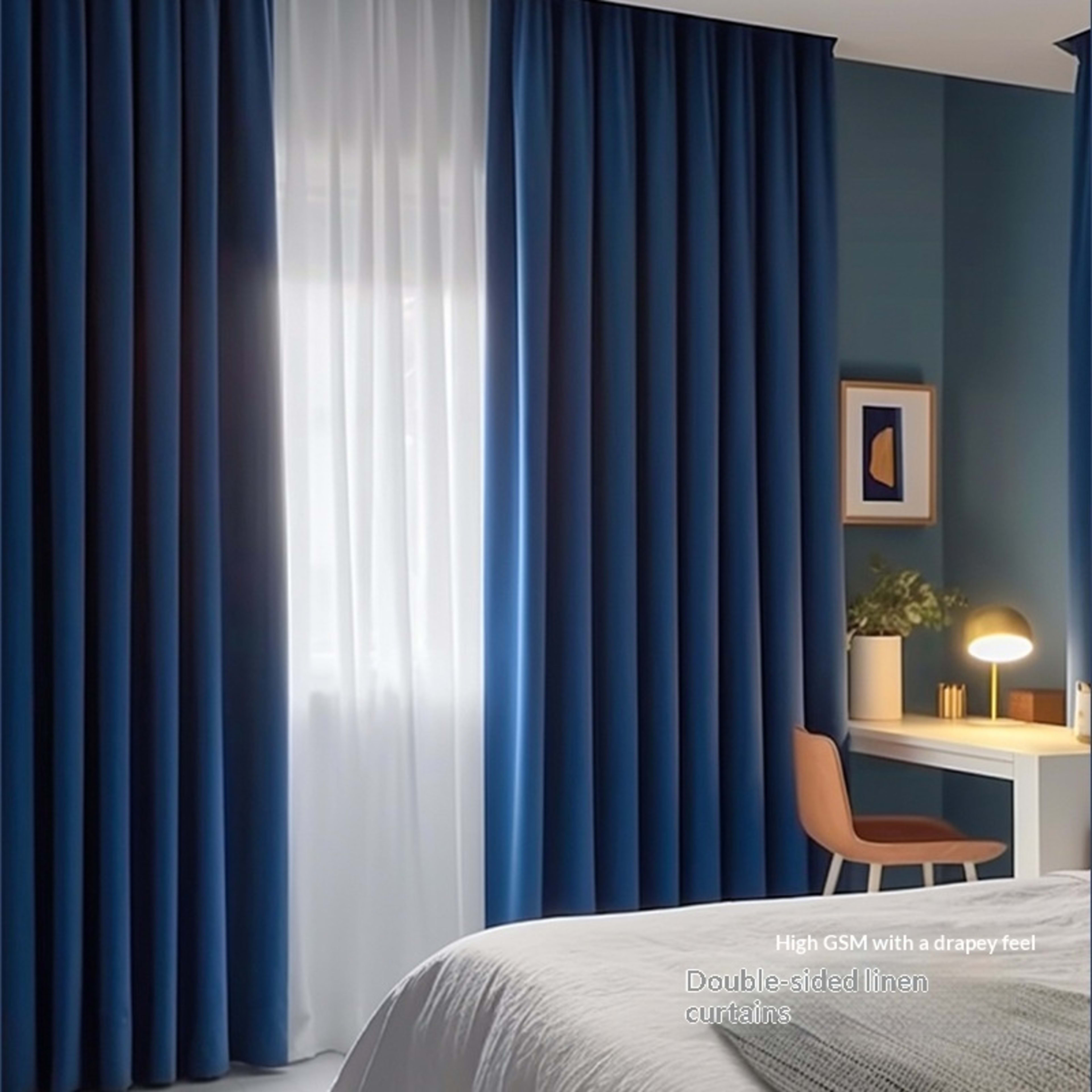 Drill Free Installation High Precision Blackout Curtain With Rod 11