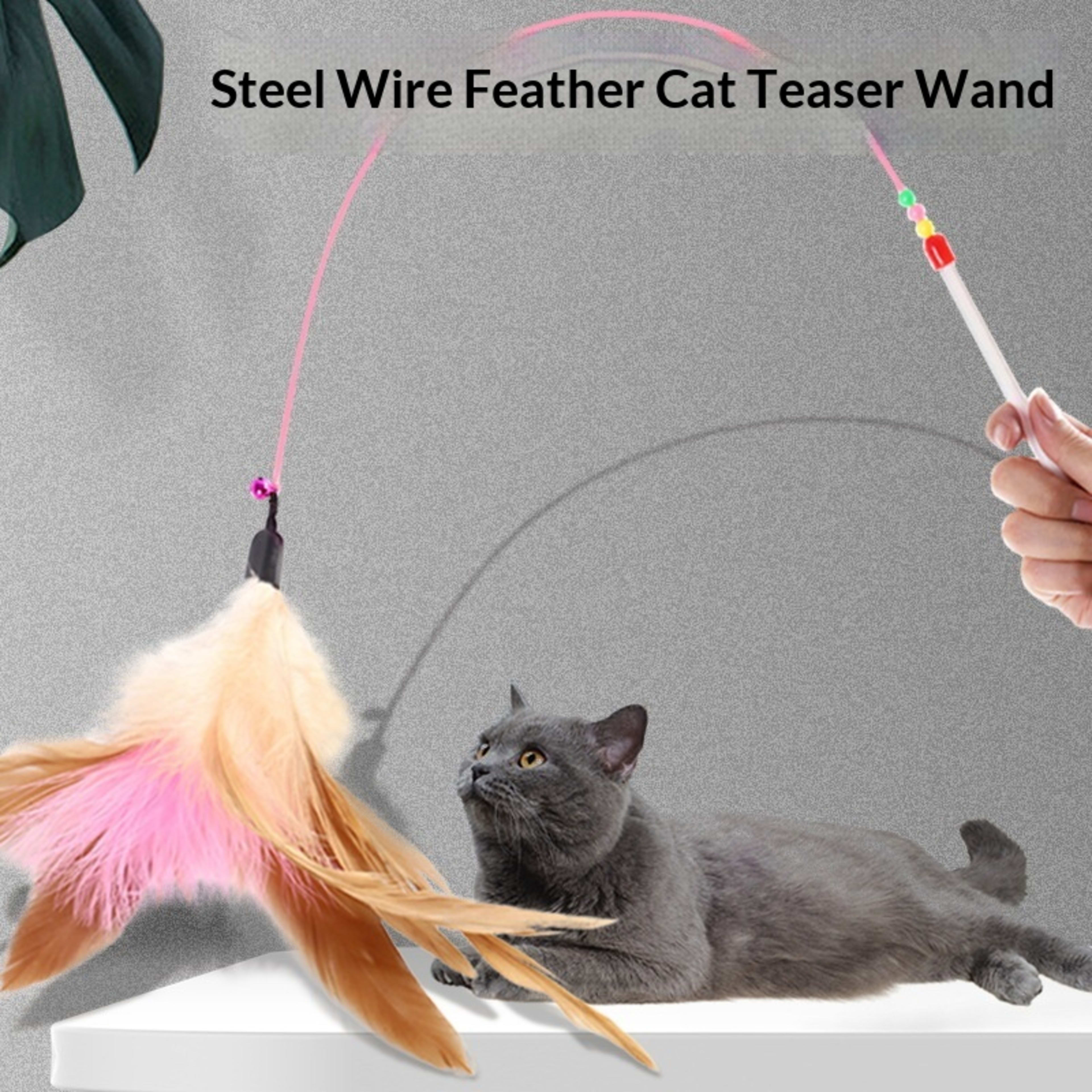 Self-entertaining Bite-resistant Cat Teaser Wand Toy 1