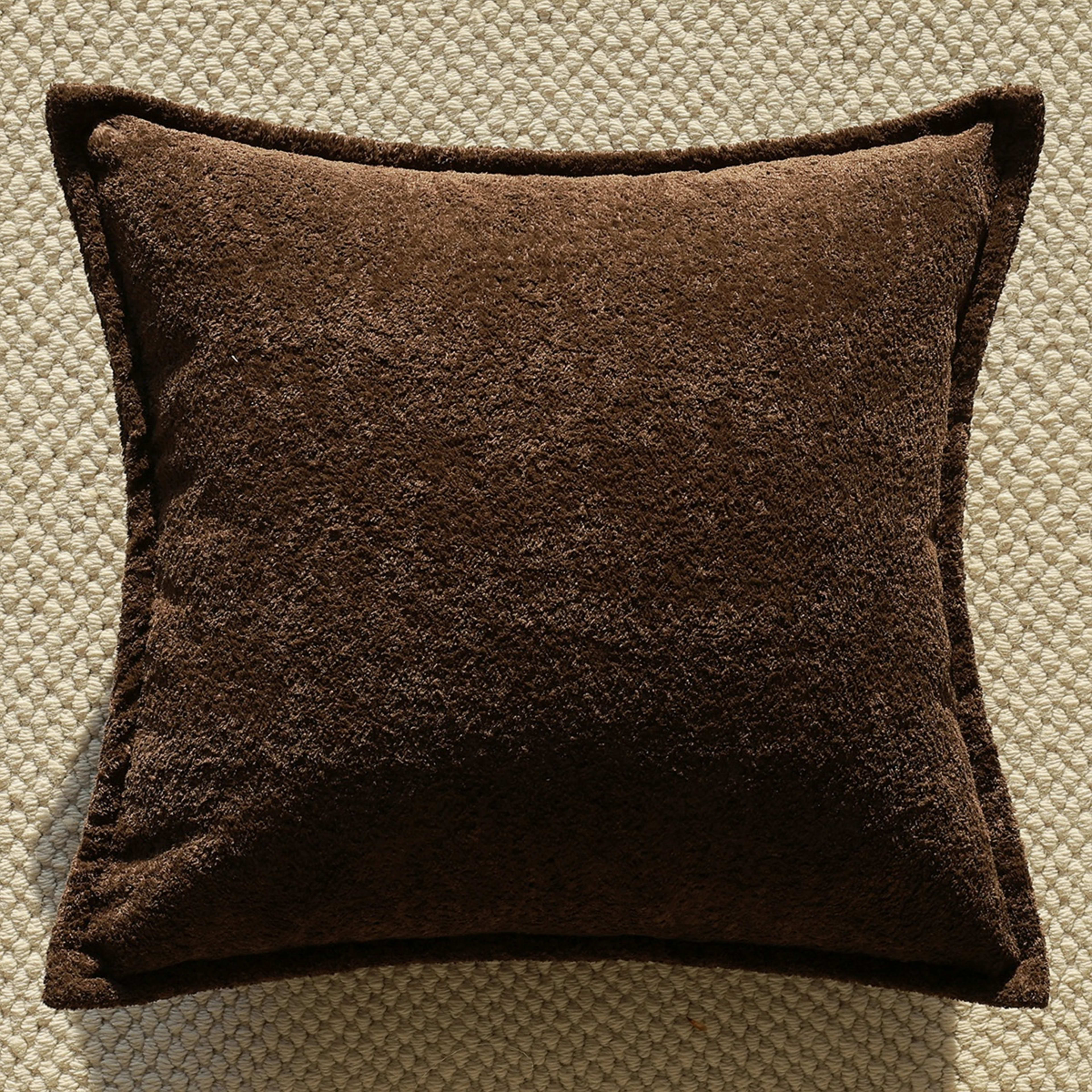 Brown Sofa Cushion Cover Lumbar Pillow 4