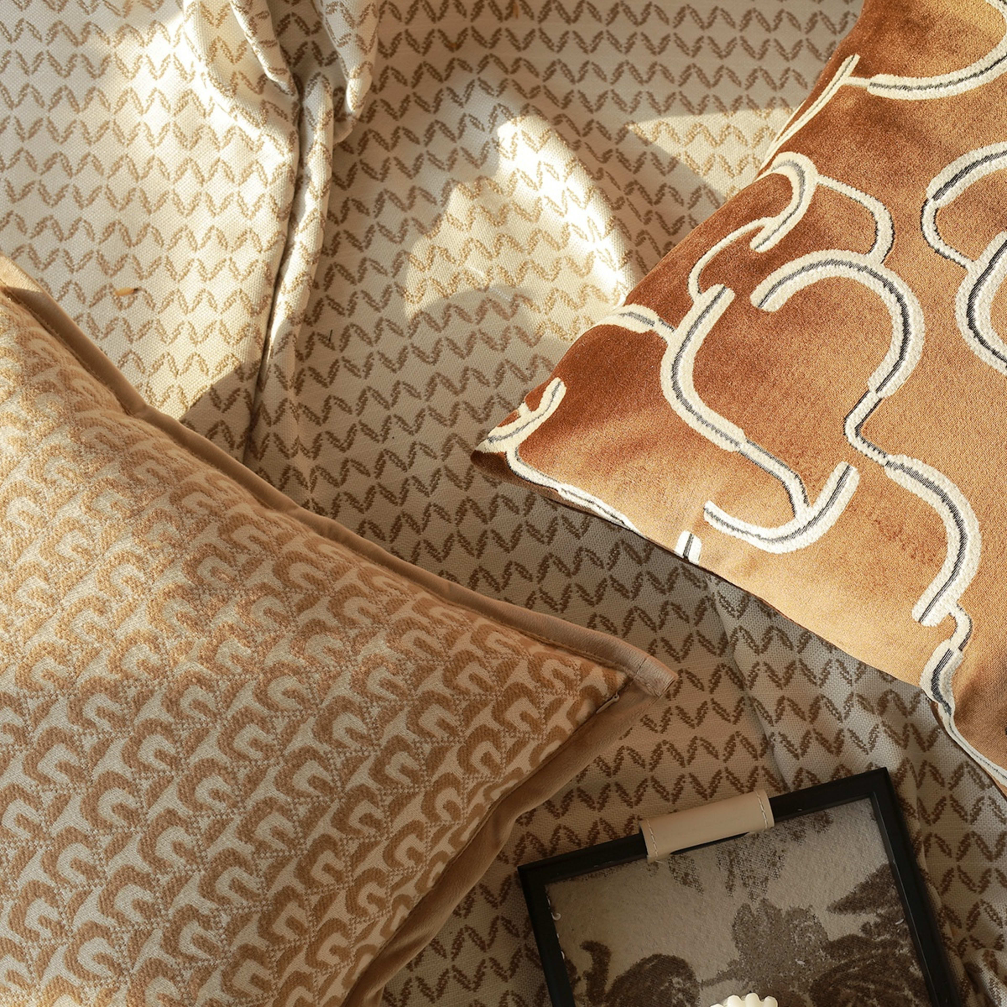 Brown Sofa Cushion Cover Lumbar Pillow 9