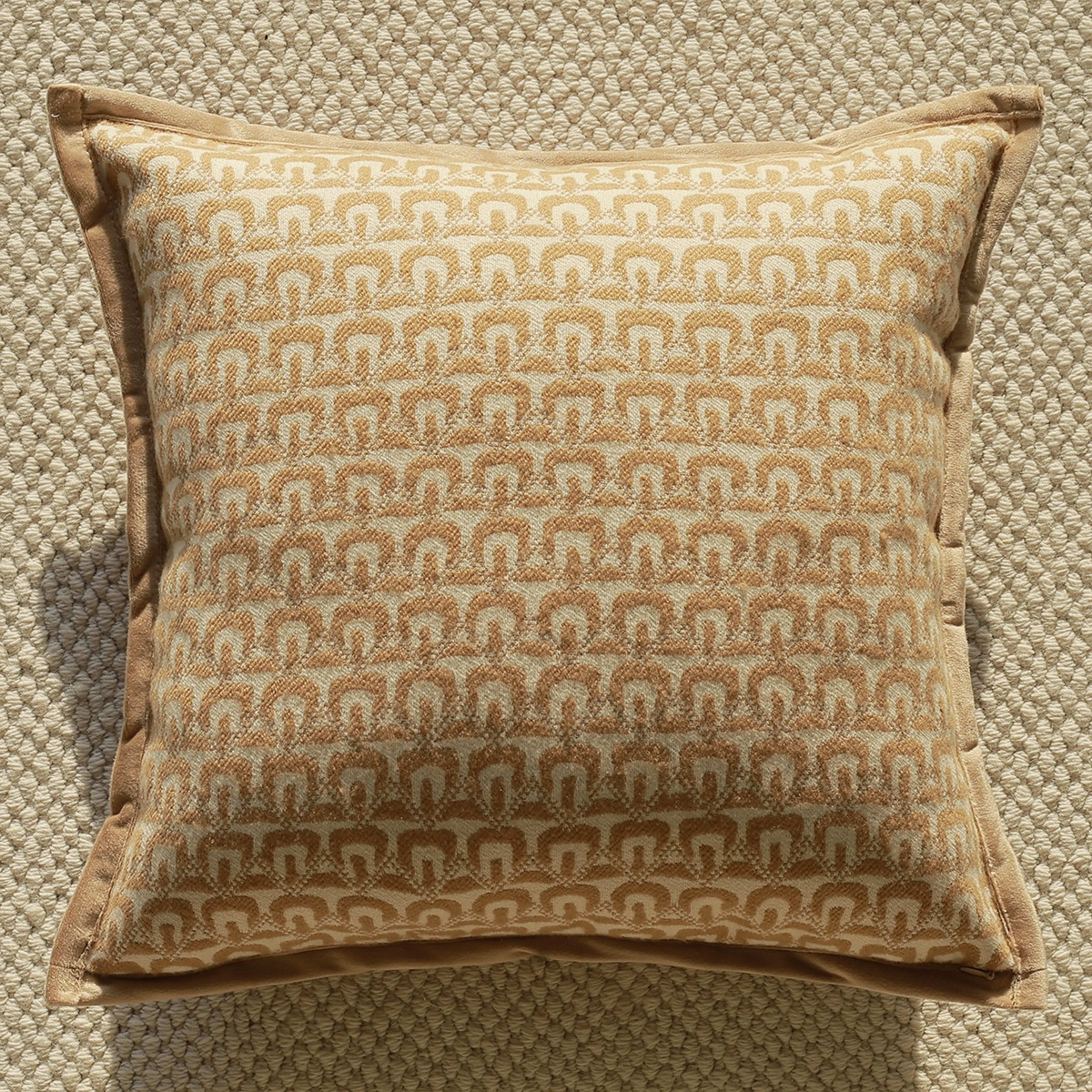 Brown Sofa Cushion Cover Lumbar Pillow 3